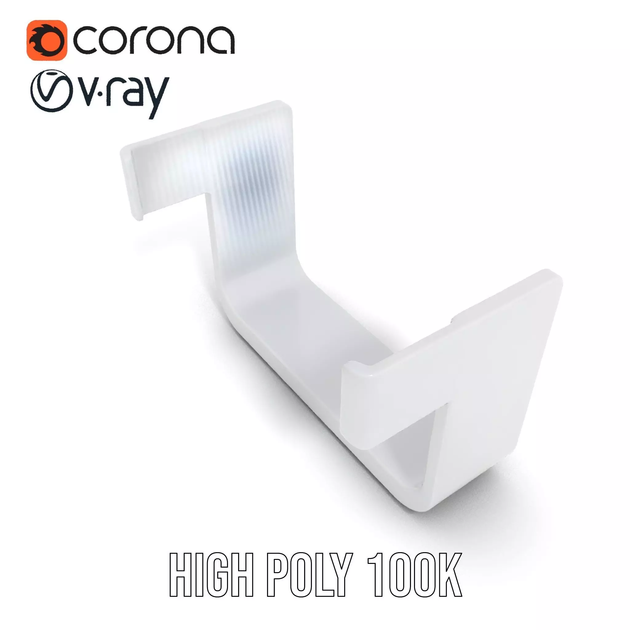 Sleek Silver Handle model pack Low-poly 3D model_18