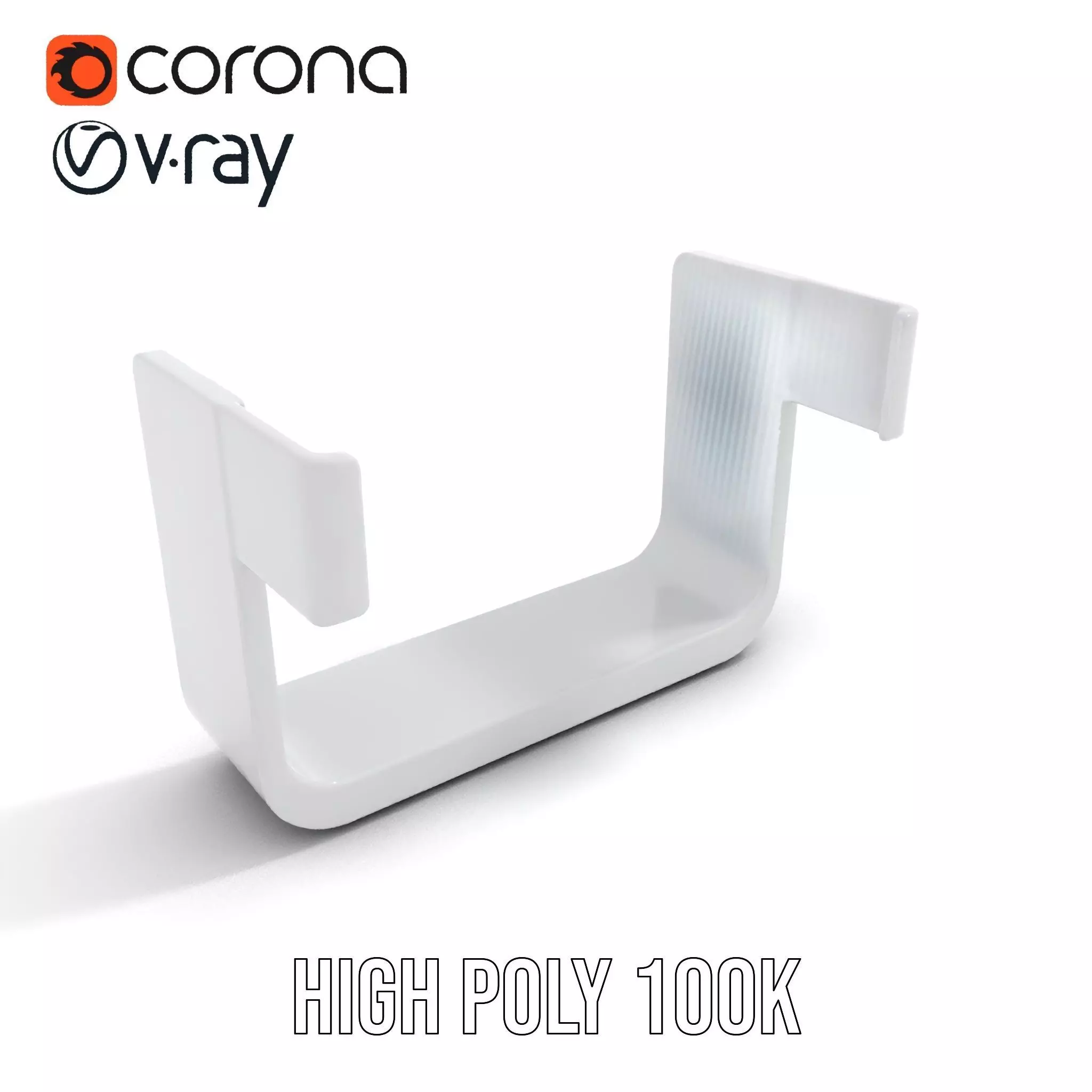 Sleek Silver Handle model pack Low-poly 3D model_15