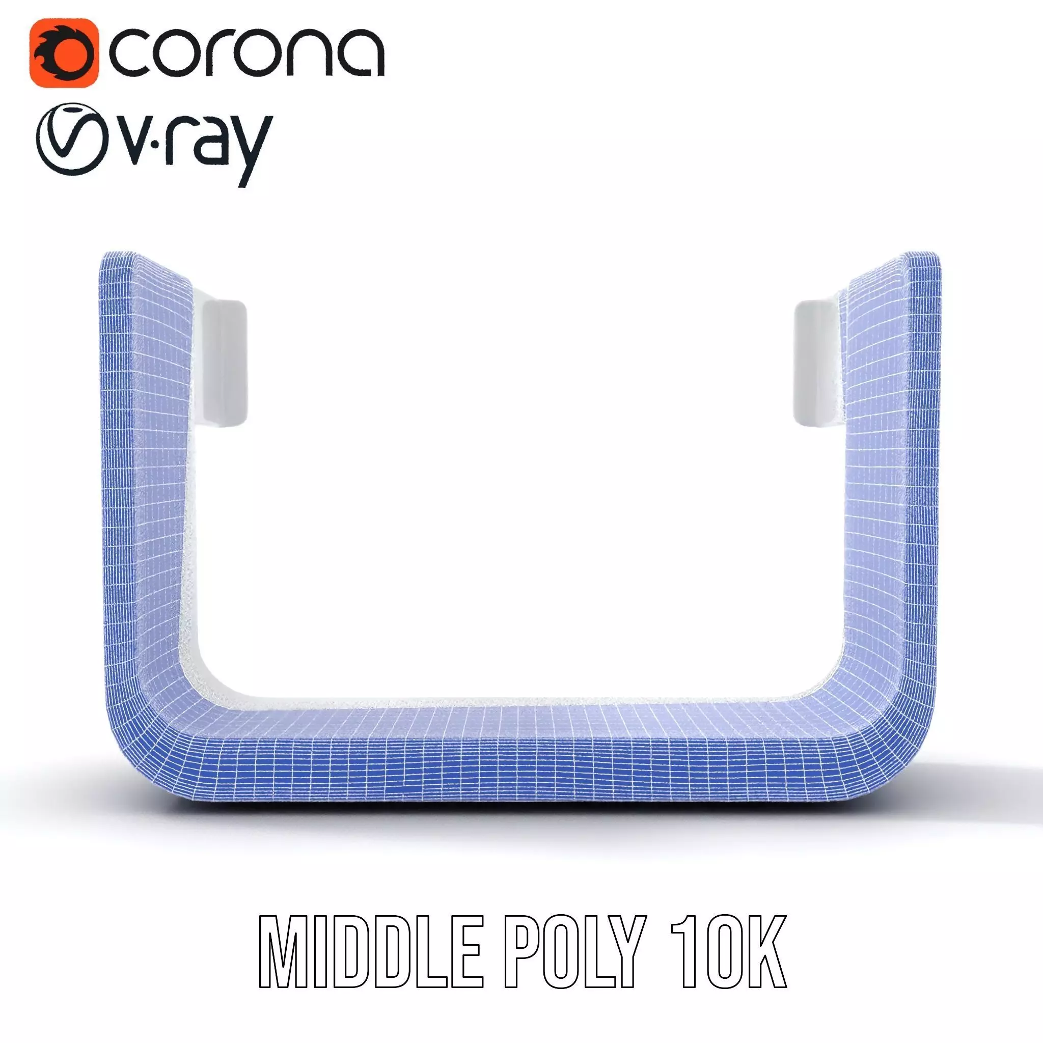 Sleek Silver Handle model pack Low-poly 3D model_27