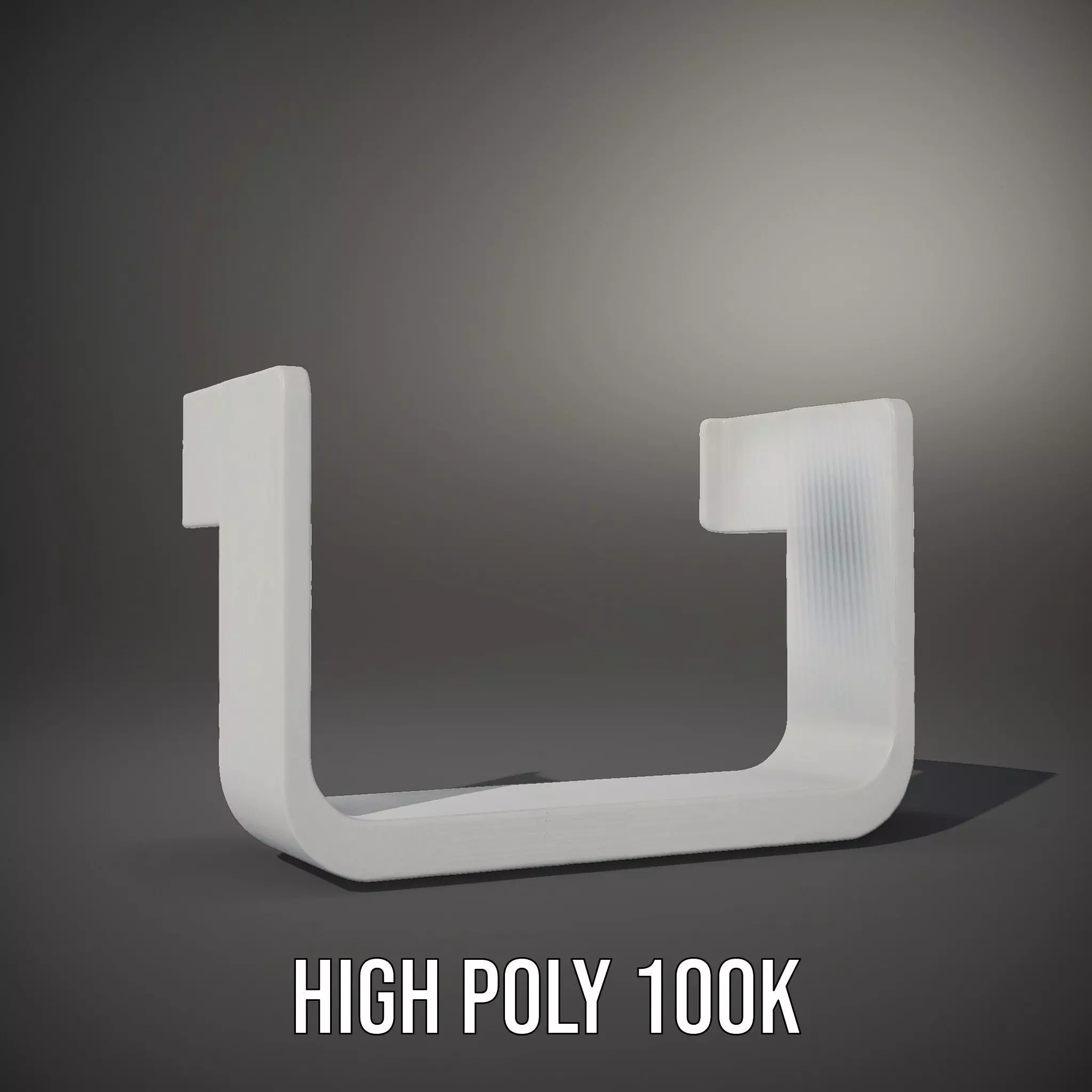 Sleek Silver Handle model pack Low-poly 3D model_10