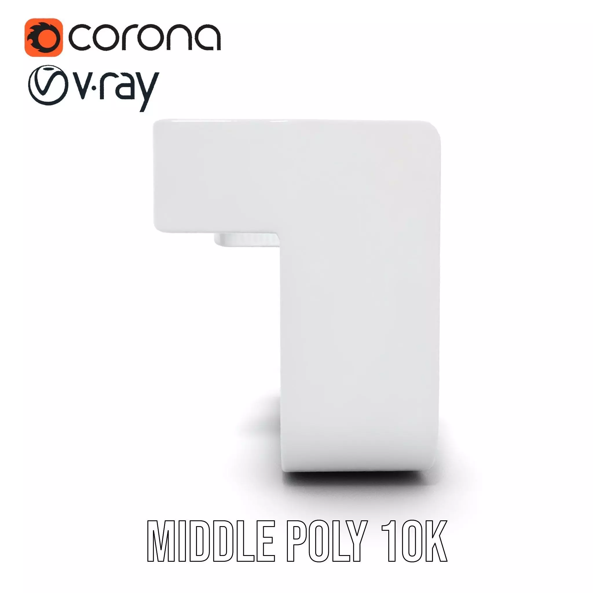 Sleek Silver Handle model pack Low-poly 3D model_11