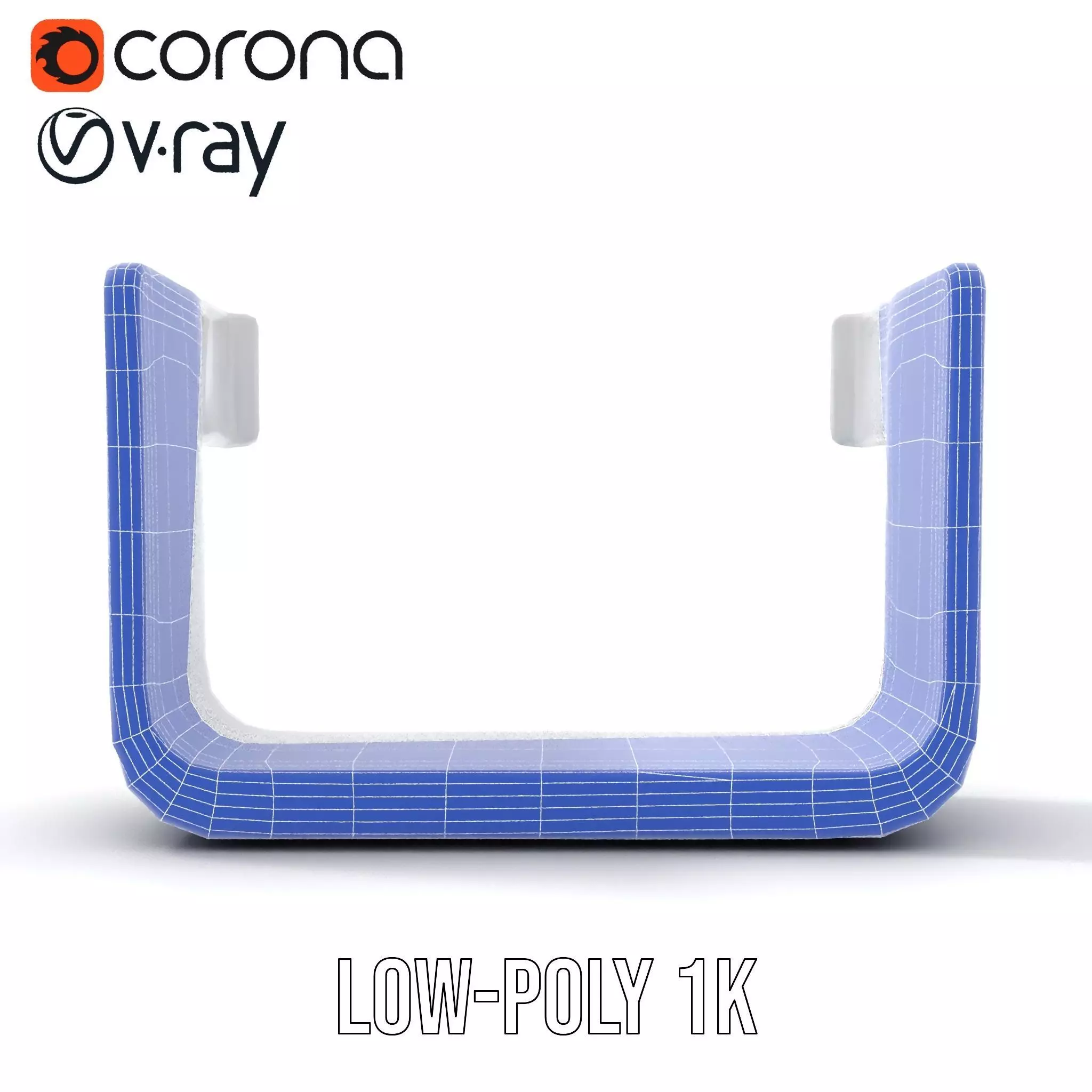 Sleek Silver Handle model pack Low-poly 3D model_23