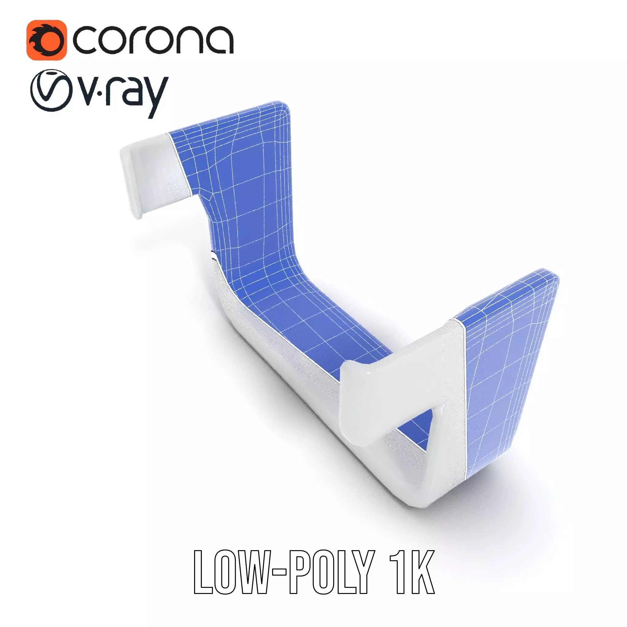 Sleek Silver Handle model pack Low-poly 3D model_25