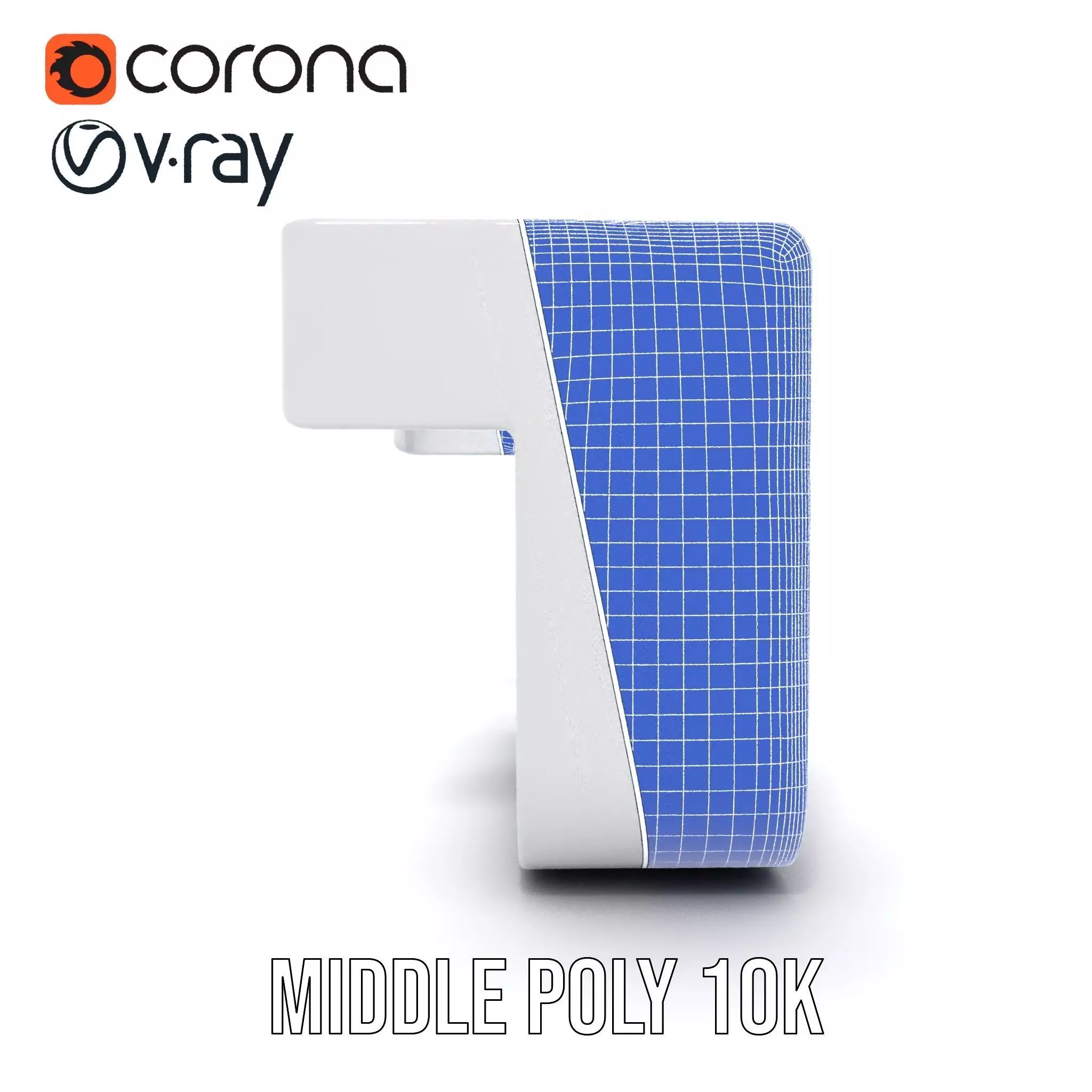 Sleek Silver Handle model pack Low-poly 3D model_29