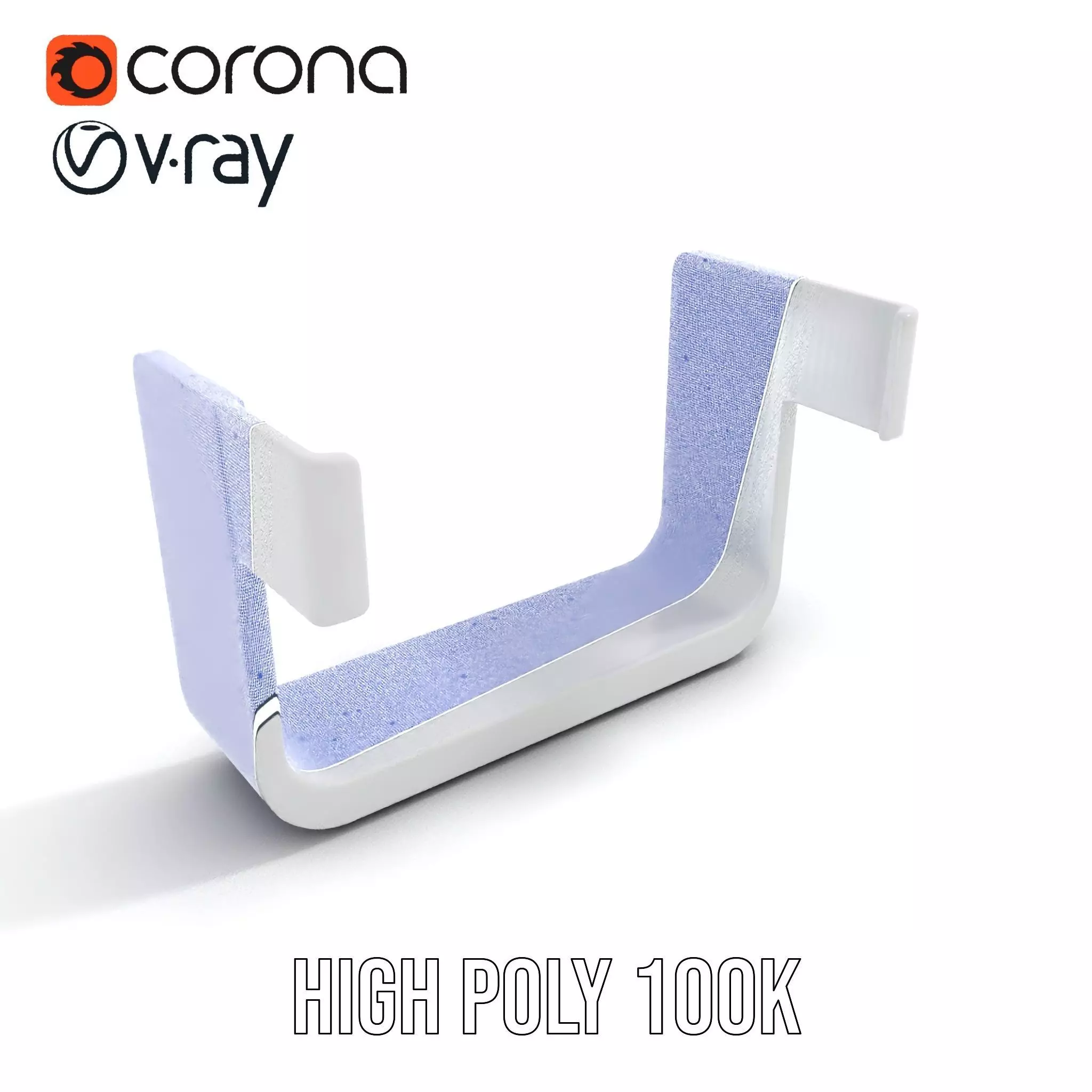 Sleek Silver Handle model pack Low-poly 3D model_31