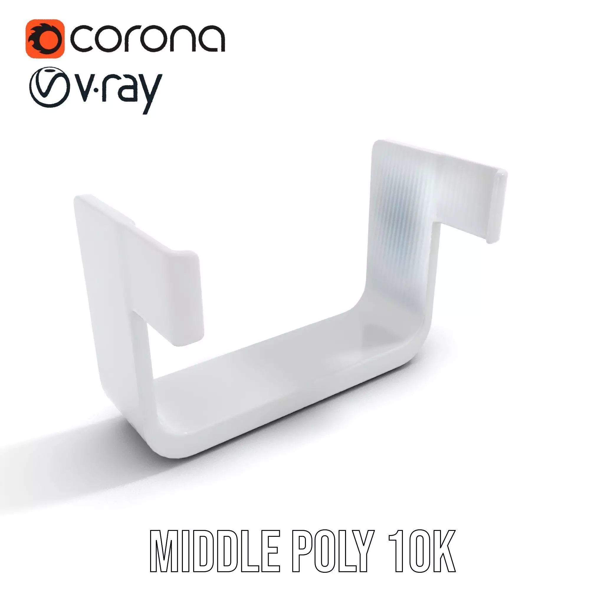 Sleek Silver Handle model pack Low-poly 3D model_5