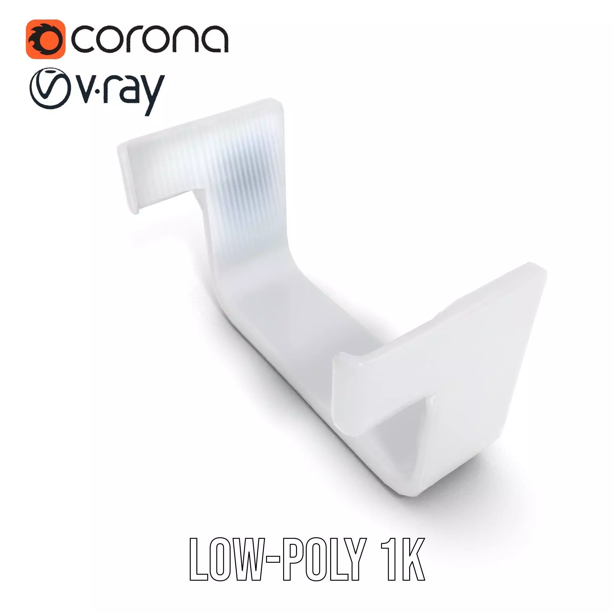 Sleek Silver Handle model pack Low-poly 3D model_12