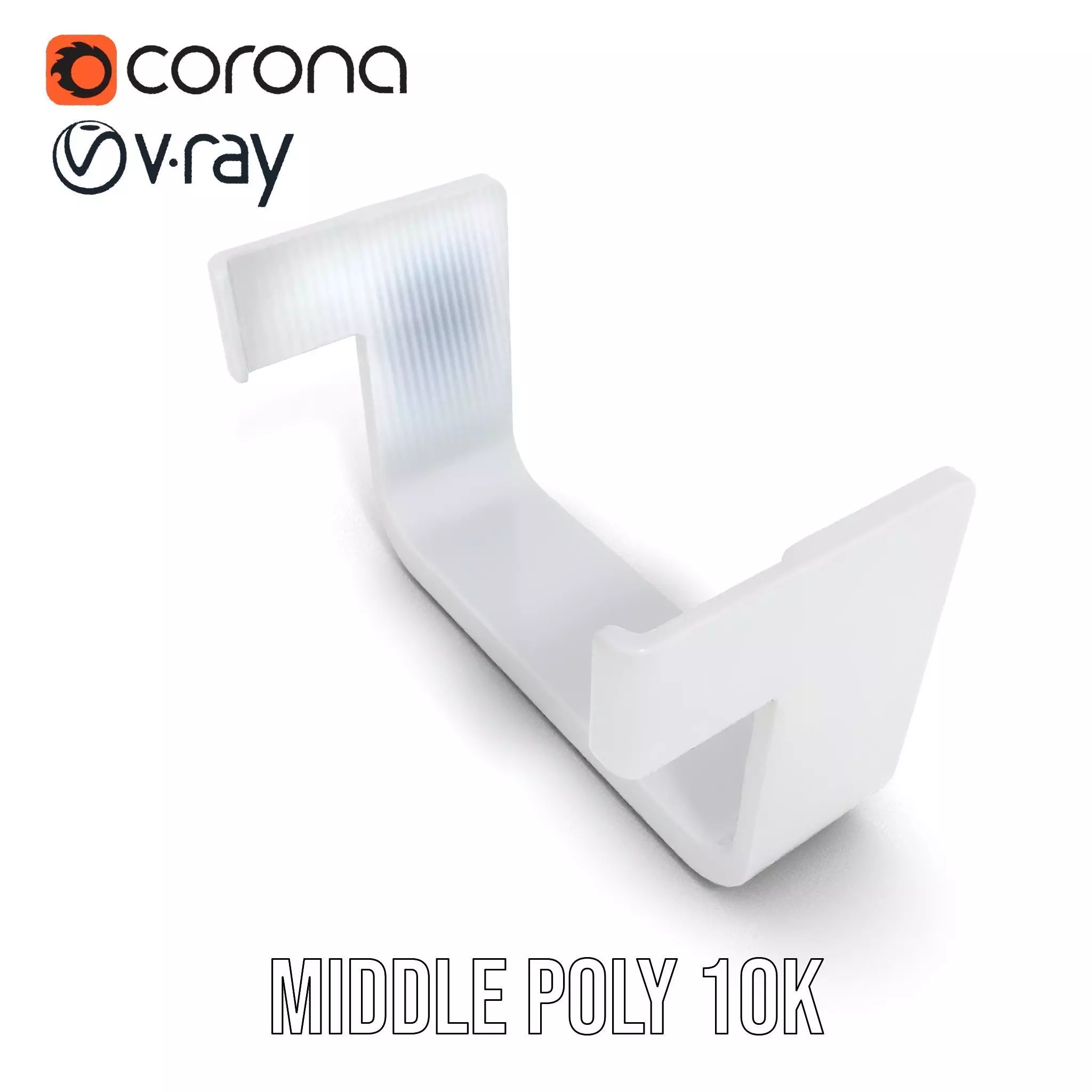 Sleek Silver Handle model pack Low-poly 3D model_6