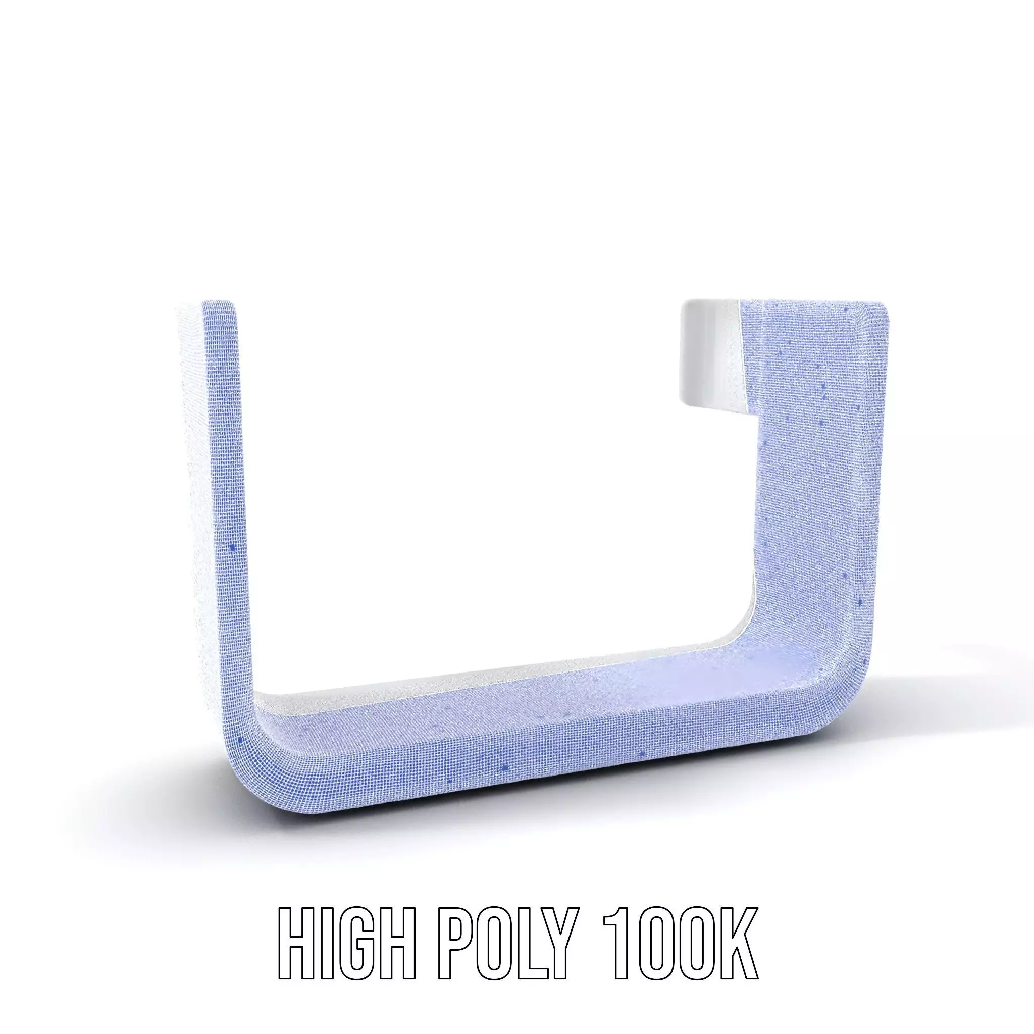 Sleek Silver Handle model pack Low-poly 3D model_4