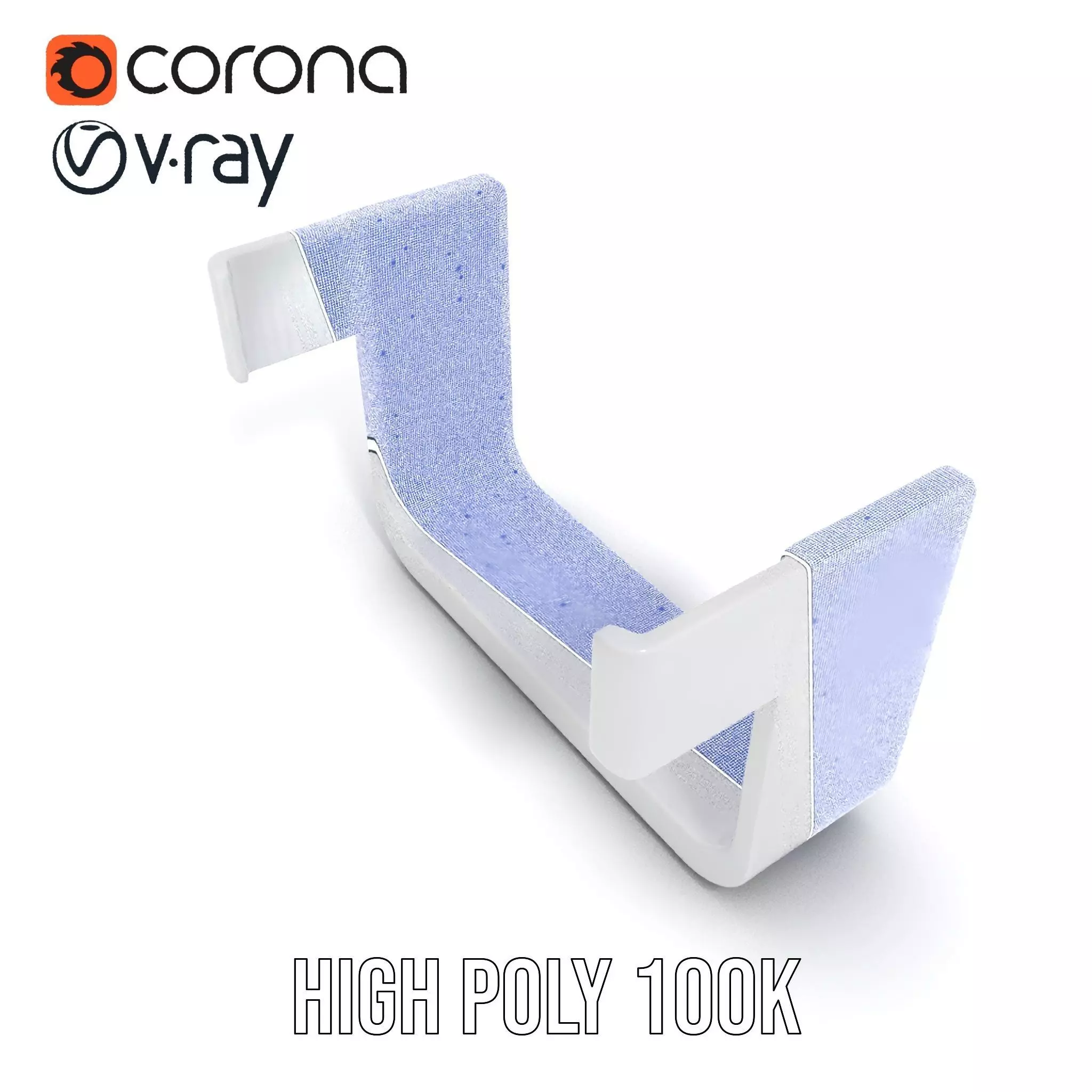 Sleek Silver Handle model pack Low-poly 3D model_32