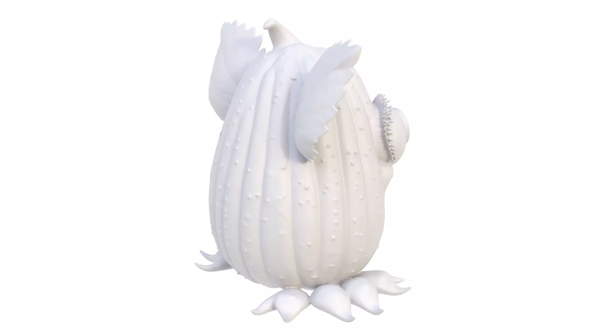 Smiling cucumber 3D model_6