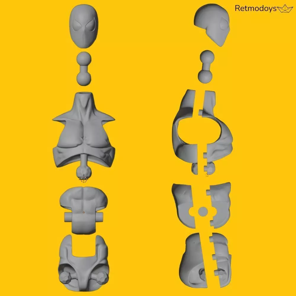 Spiderman Marvel Legends - Articulated Action Figure 3D print model_6