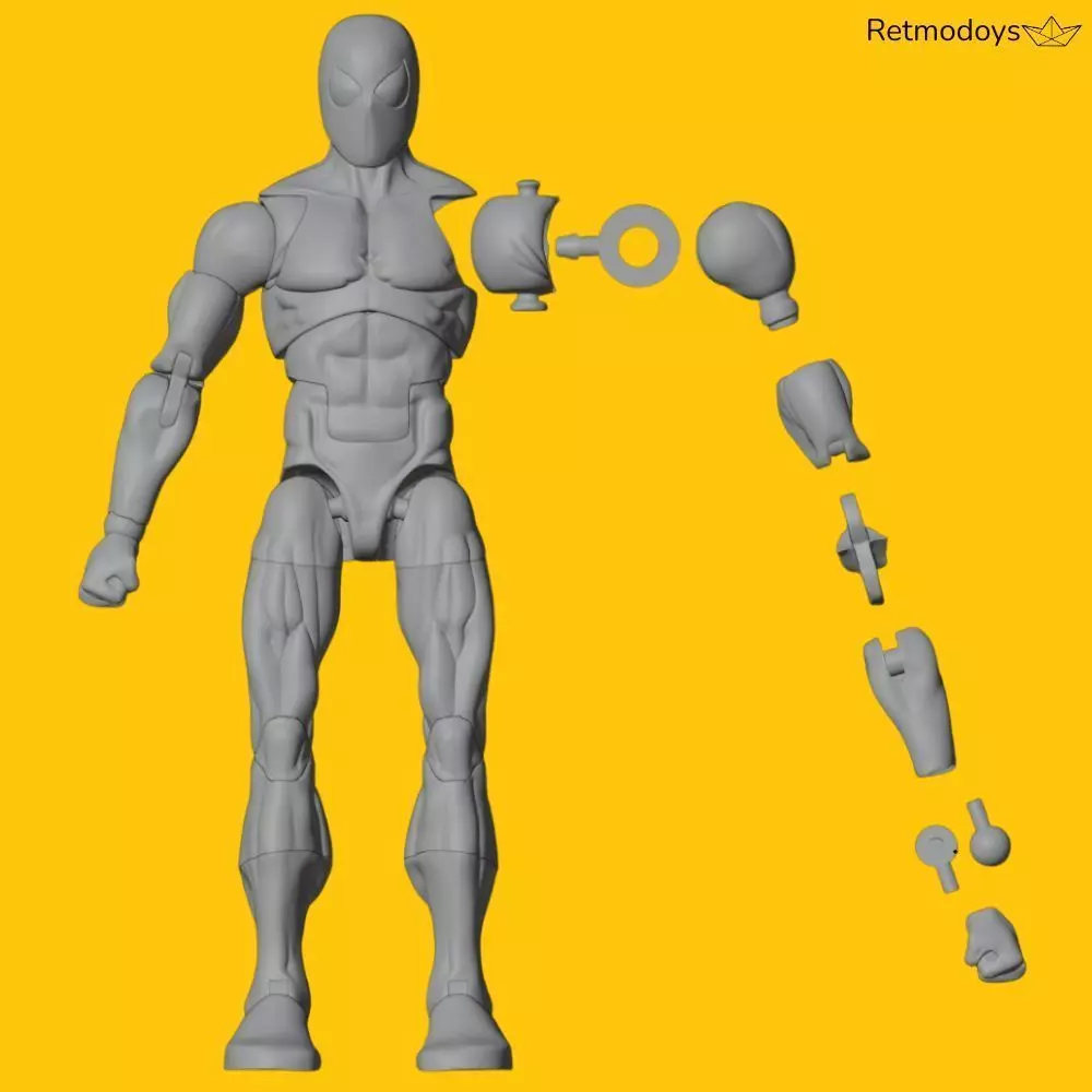 Spiderman Marvel Legends - Articulated Action Figure 3D print model_4