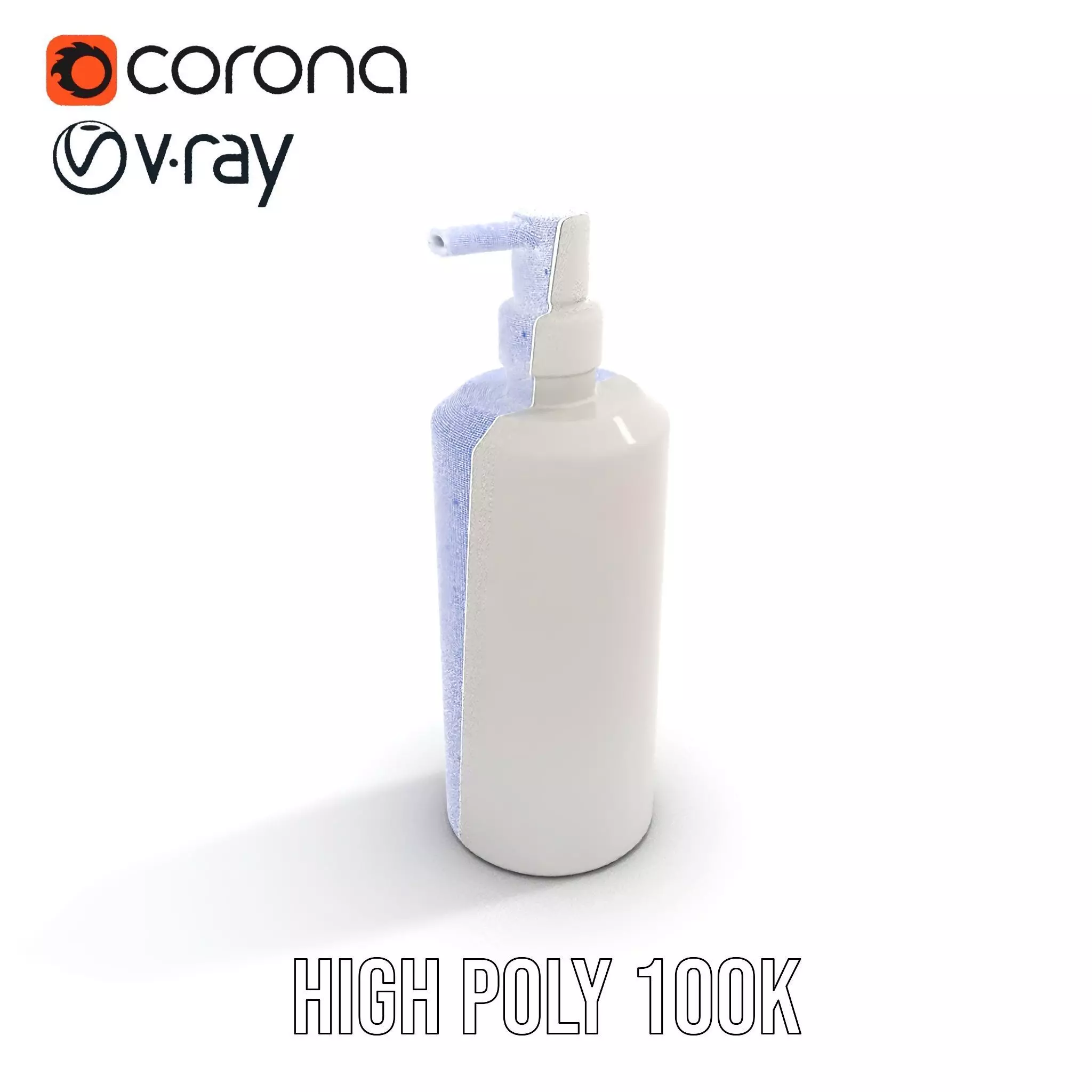 Sleek Silver Dispenser model pack Low-poly 3D model_32