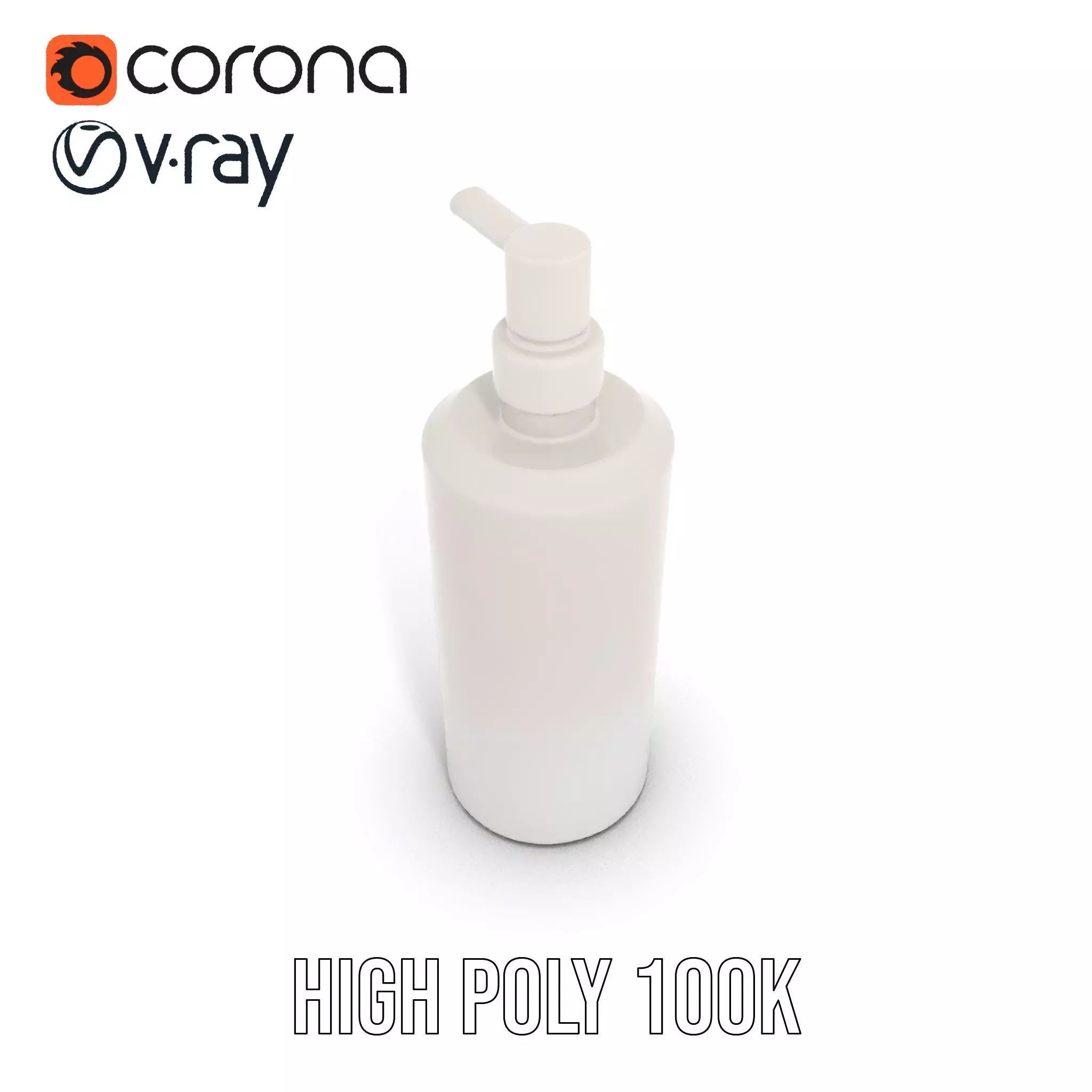 Sleek Silver Dispenser model pack Low-poly 3D model_18