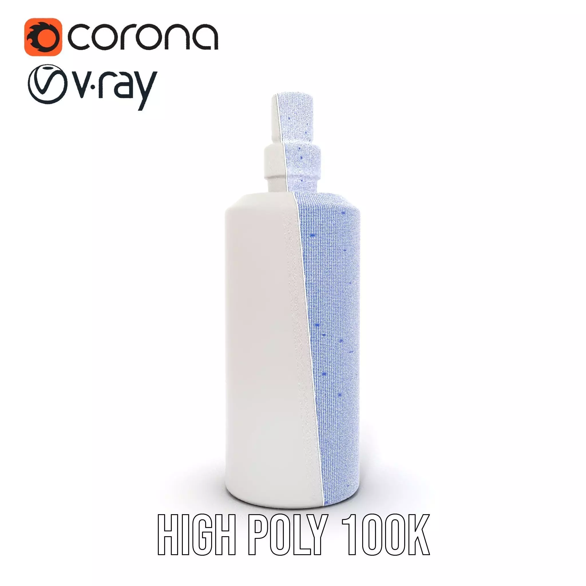 Sleek Silver Dispenser model pack Low-poly 3D model_34