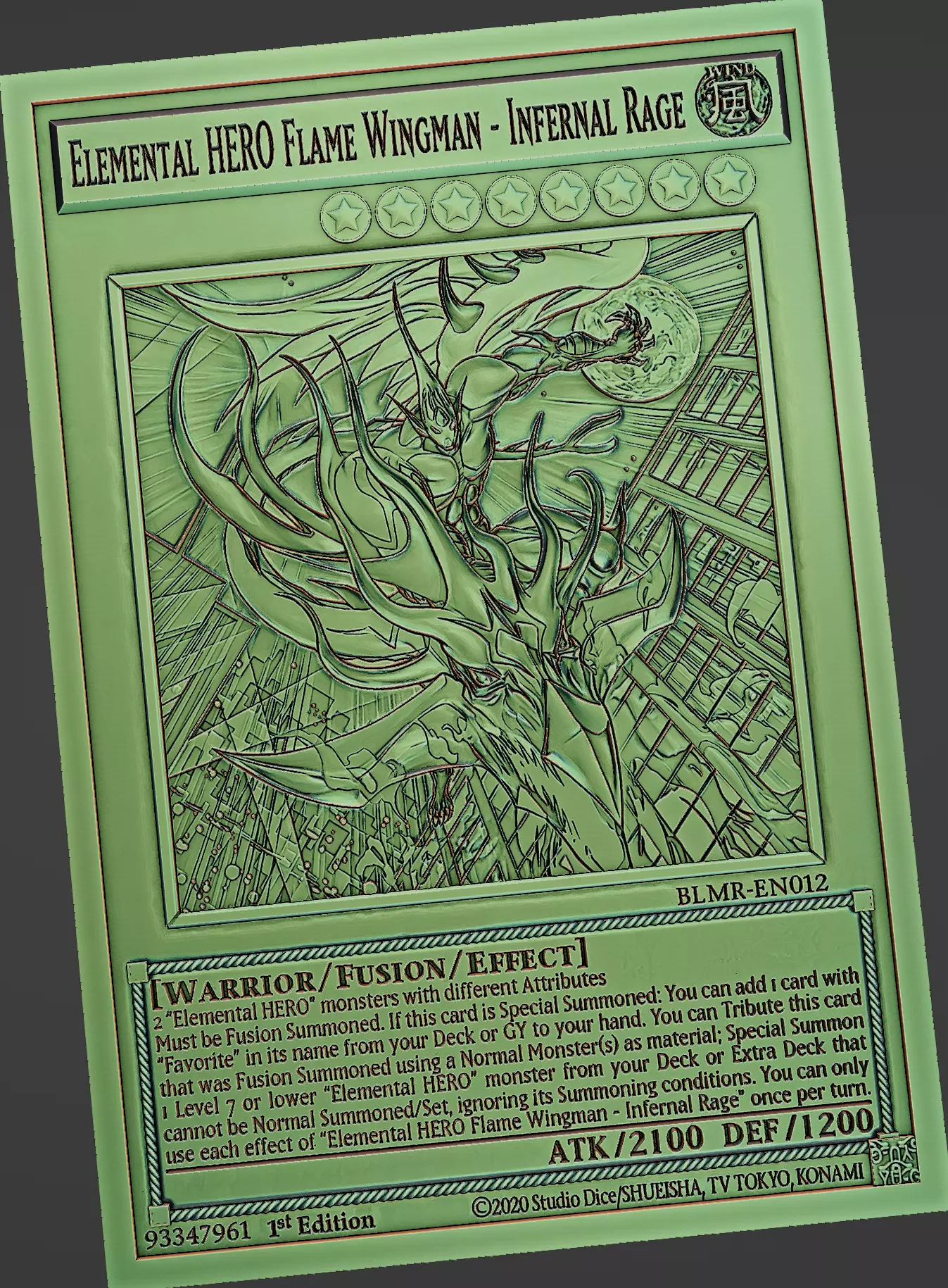 Elemental HERO Flame Wingman - Infernal Rage - yu-gi-oh Free 3D print model