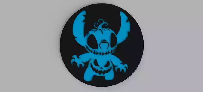 Stitch Halloween Themed Coasters