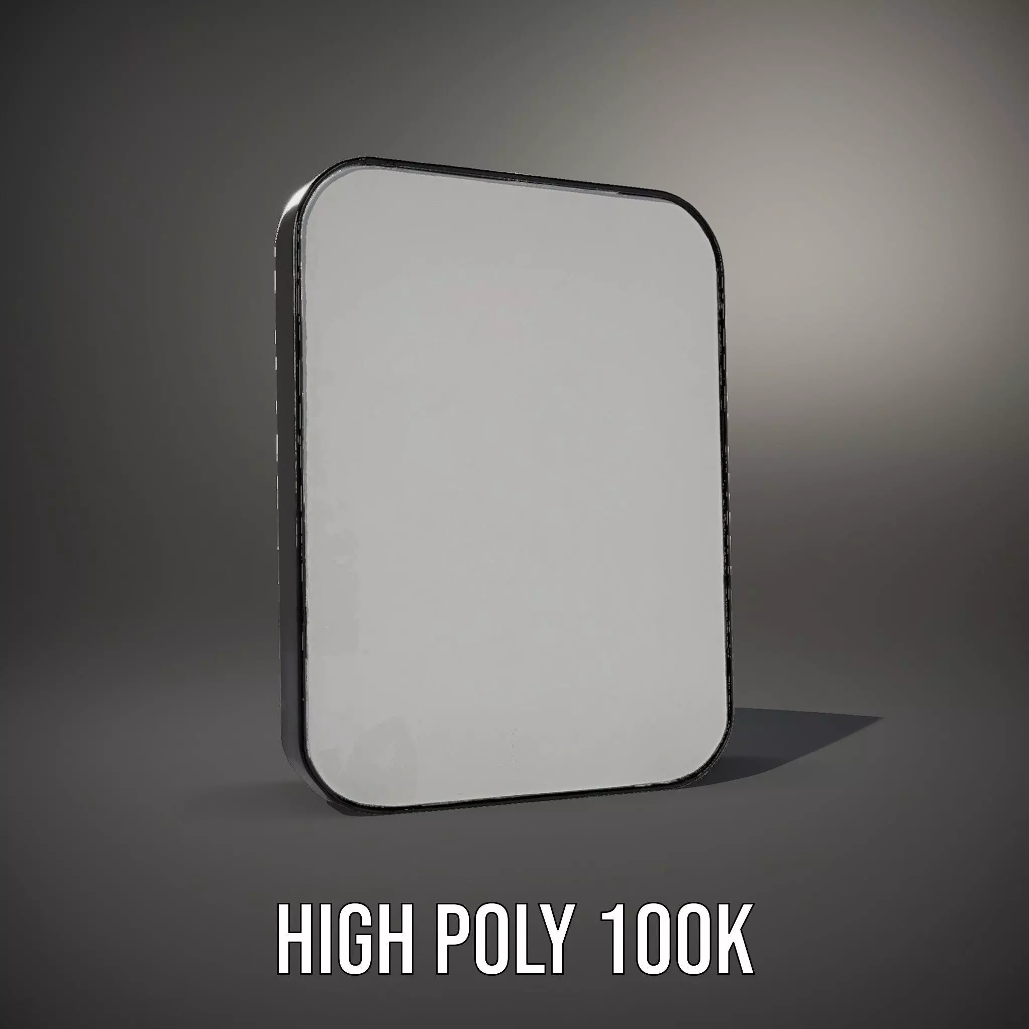 Sleek Wall Mirror model pack Low-poly 3D model_10