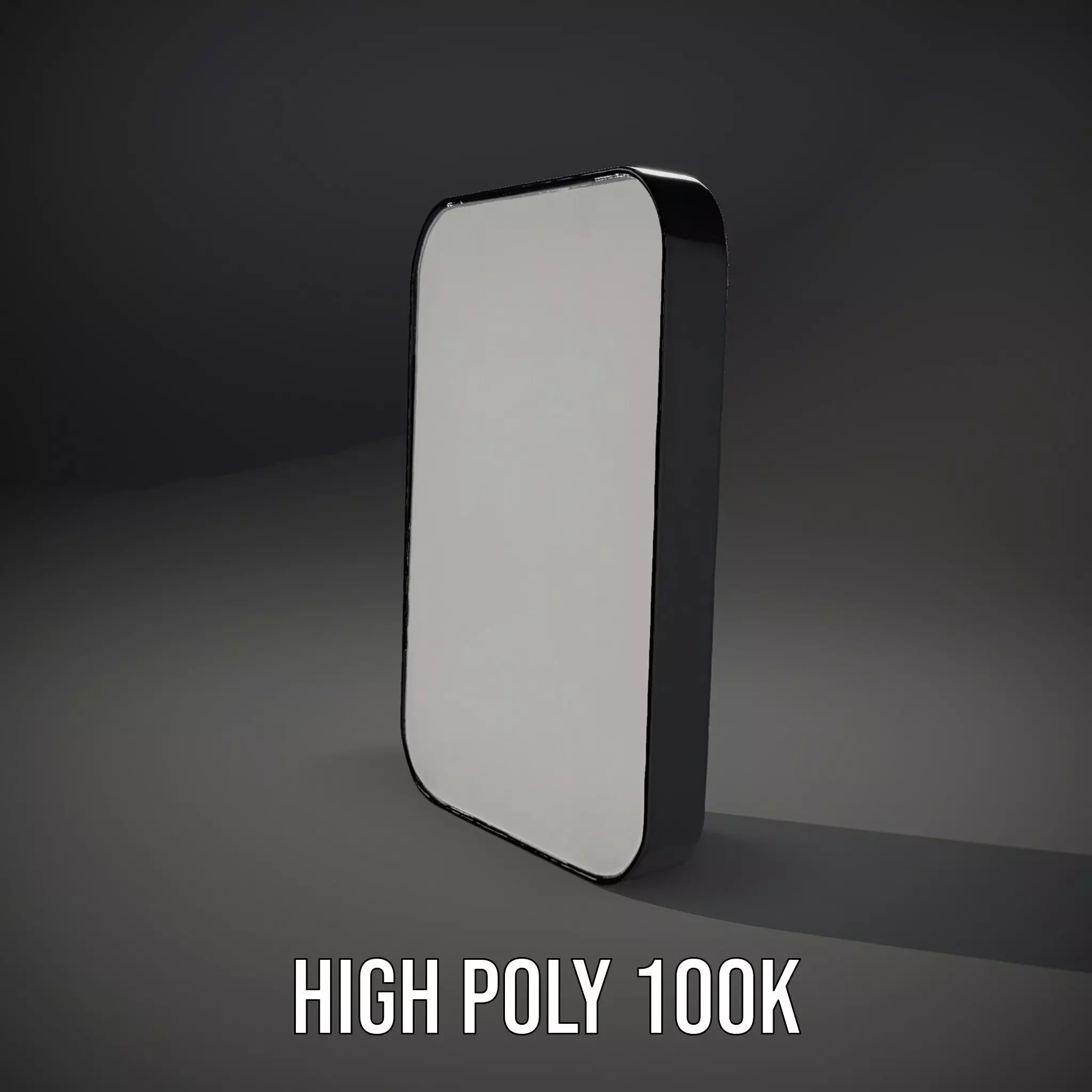 Sleek Wall Mirror model pack Low-poly 3D model_8