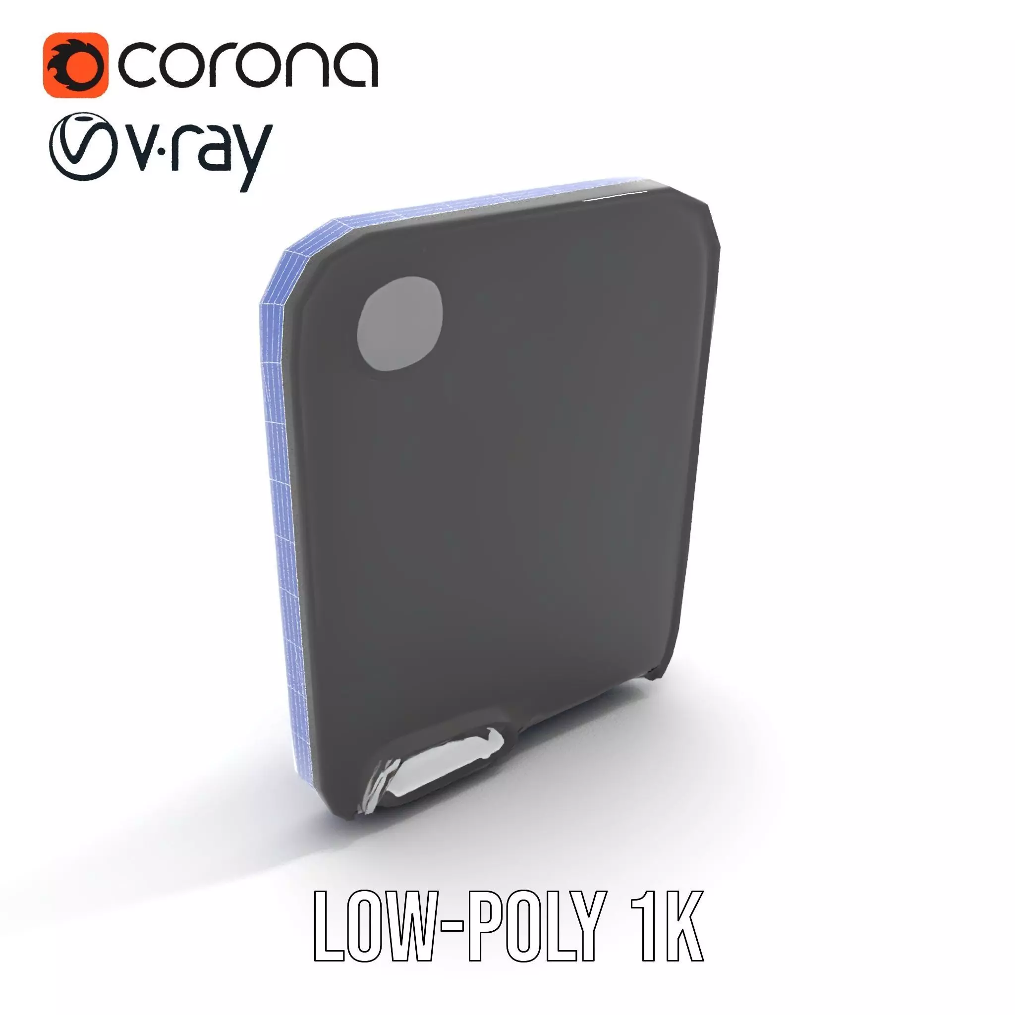 Sleek Wall Mirror model pack Low-poly 3D model_25