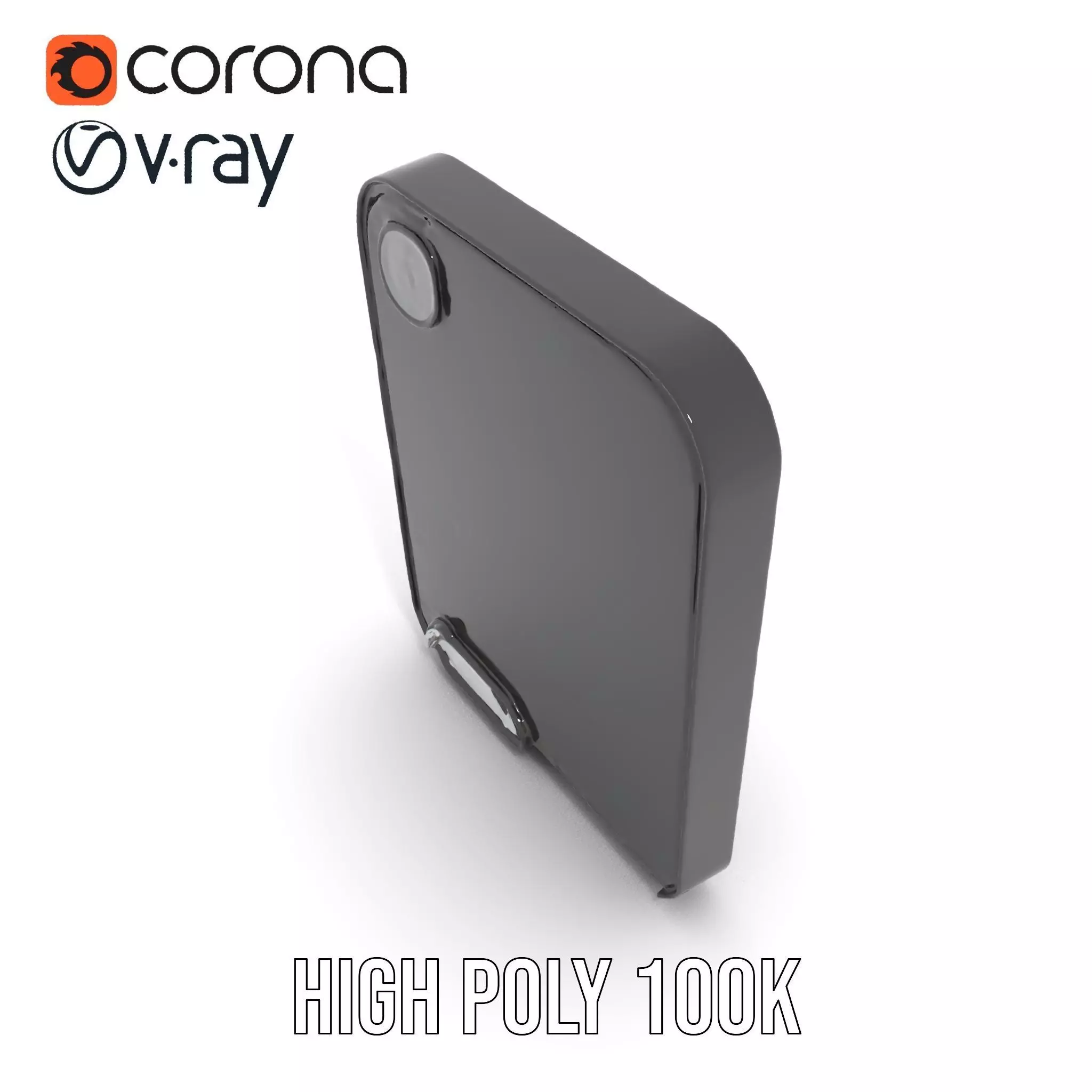 Sleek Wall Mirror model pack Low-poly 3D model_31