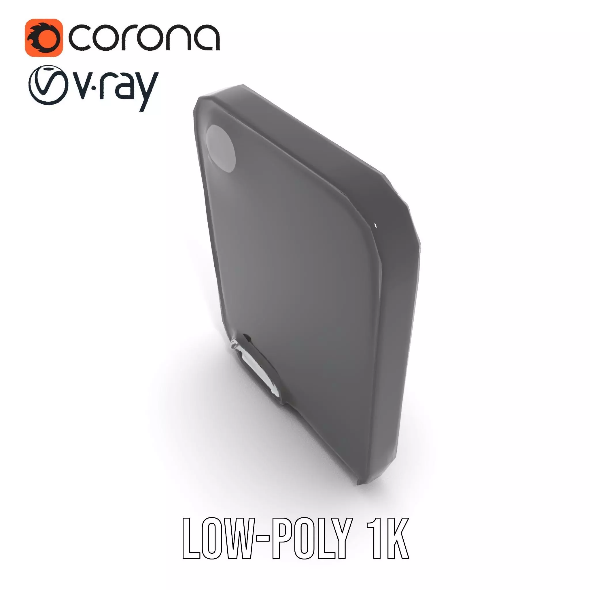 Sleek Wall Mirror model pack Low-poly 3D model_7