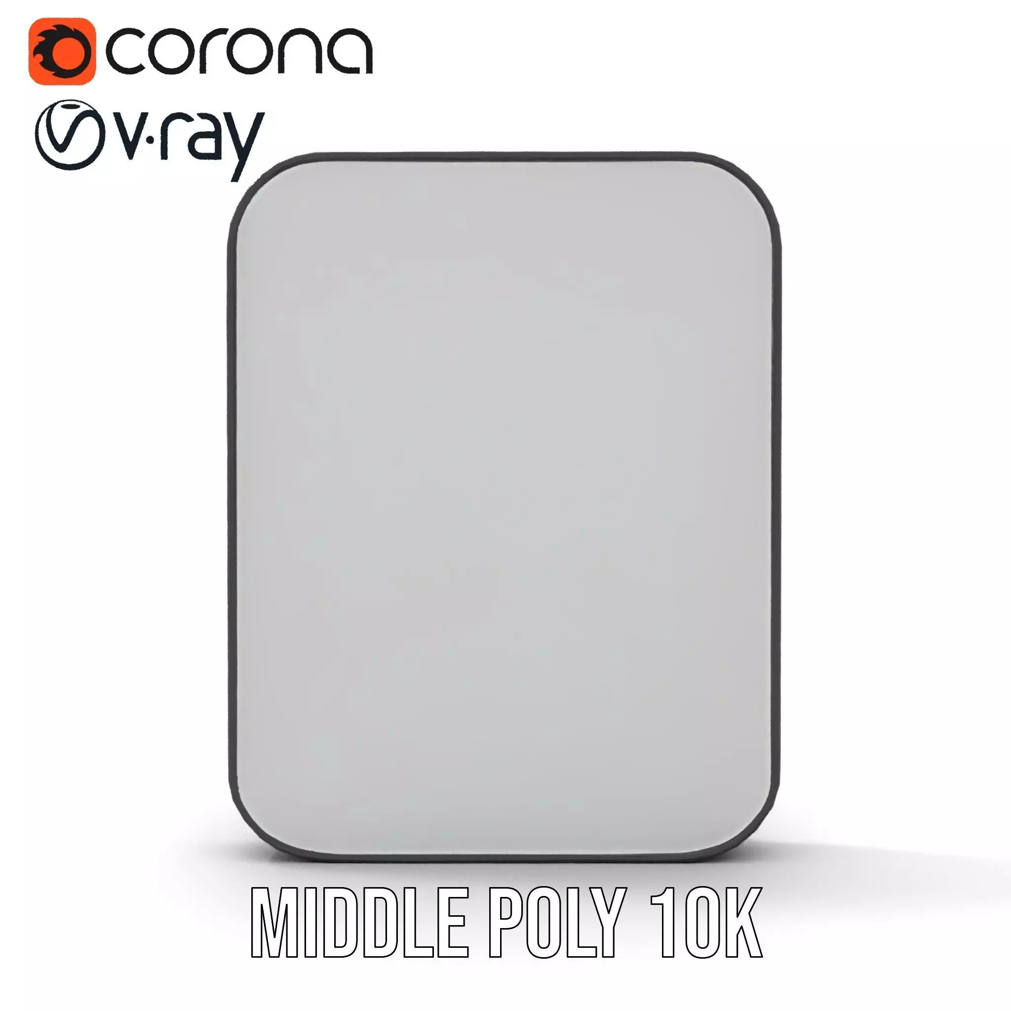 Sleek Wall Mirror model pack Low-poly 3D model_24