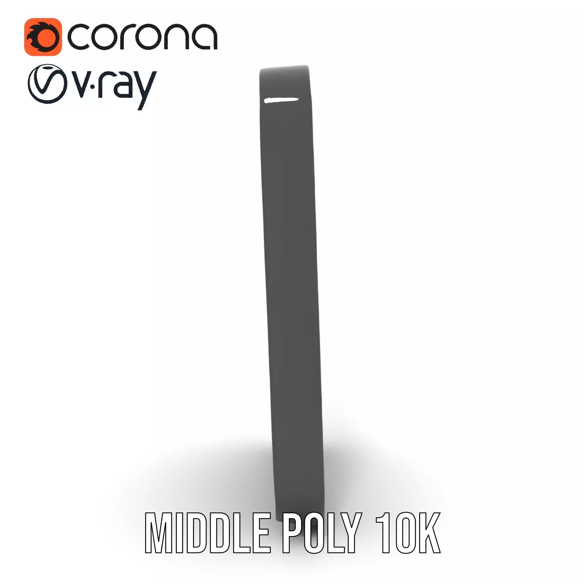 Sleek Wall Mirror model pack Low-poly 3D model_16