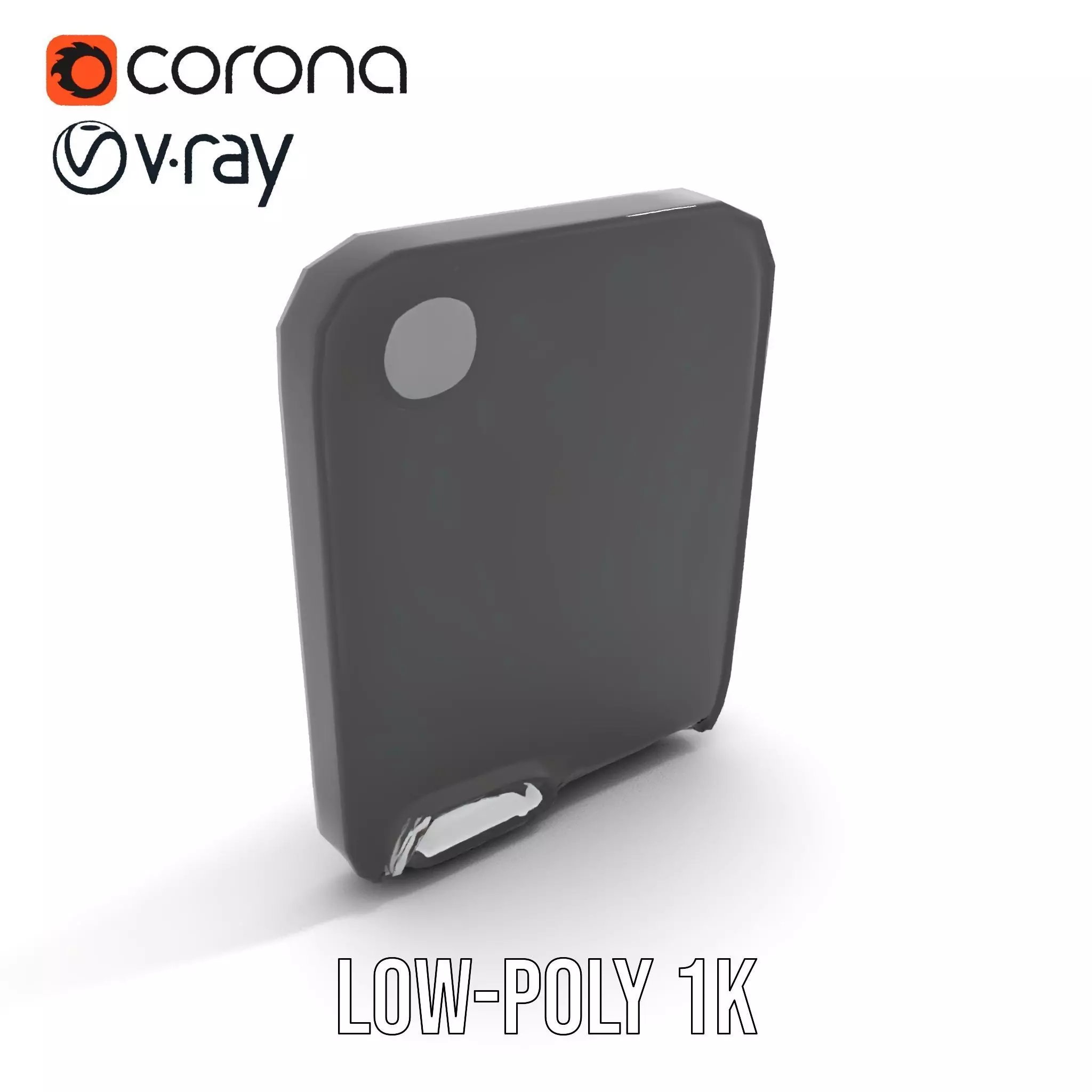 Sleek Wall Mirror model pack Low-poly 3D model_12