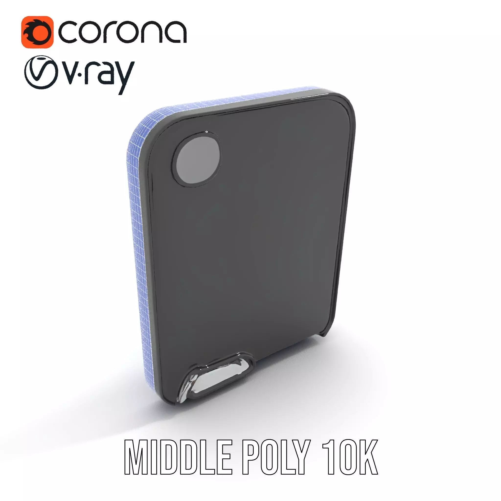 Sleek Wall Mirror model pack Low-poly 3D model_13