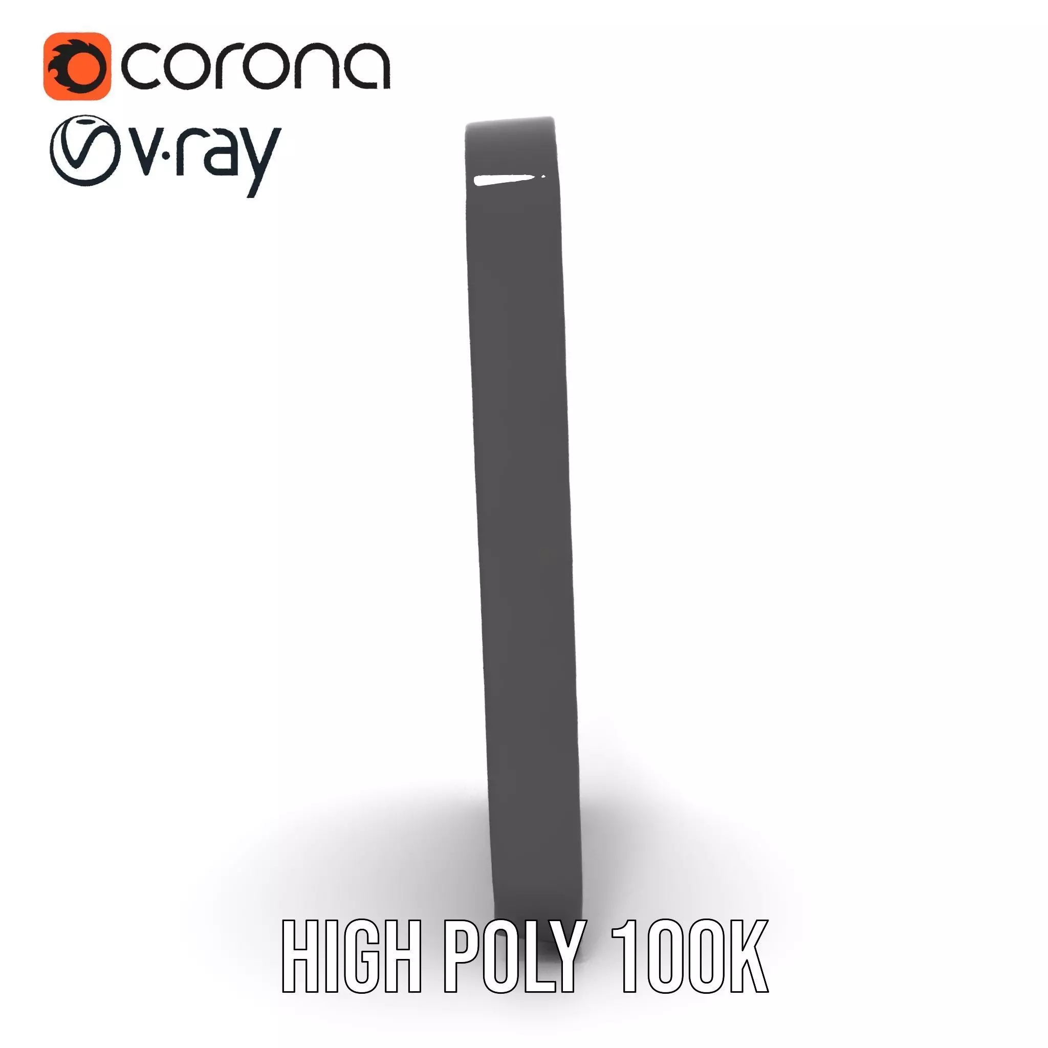 Sleek Wall Mirror model pack Low-poly 3D model_15