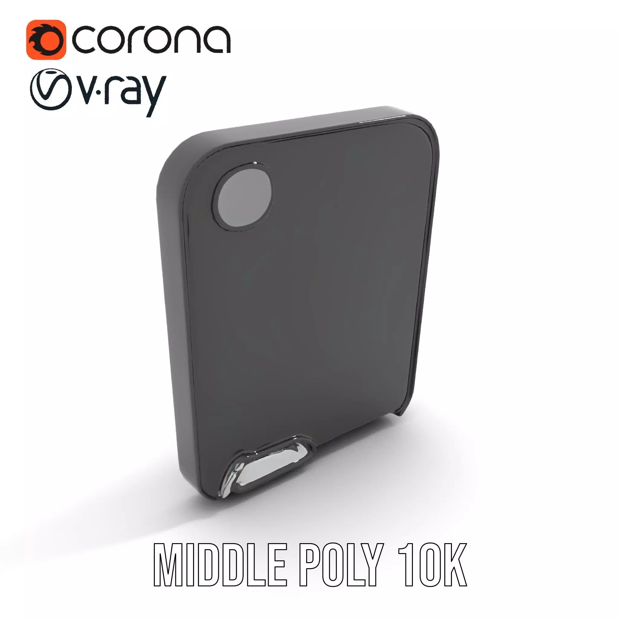 Sleek Wall Mirror model pack Low-poly 3D model_6