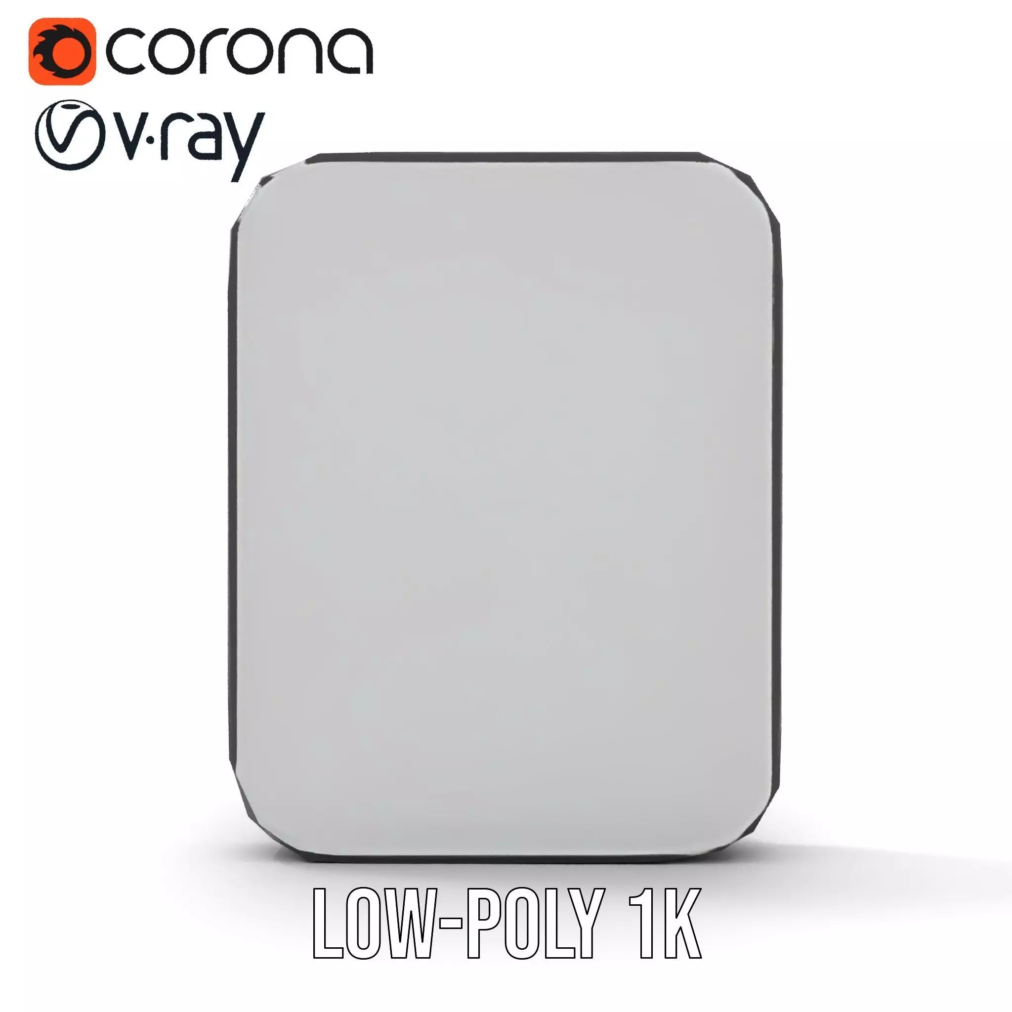 Sleek Wall Mirror model pack Low-poly 3D model_17