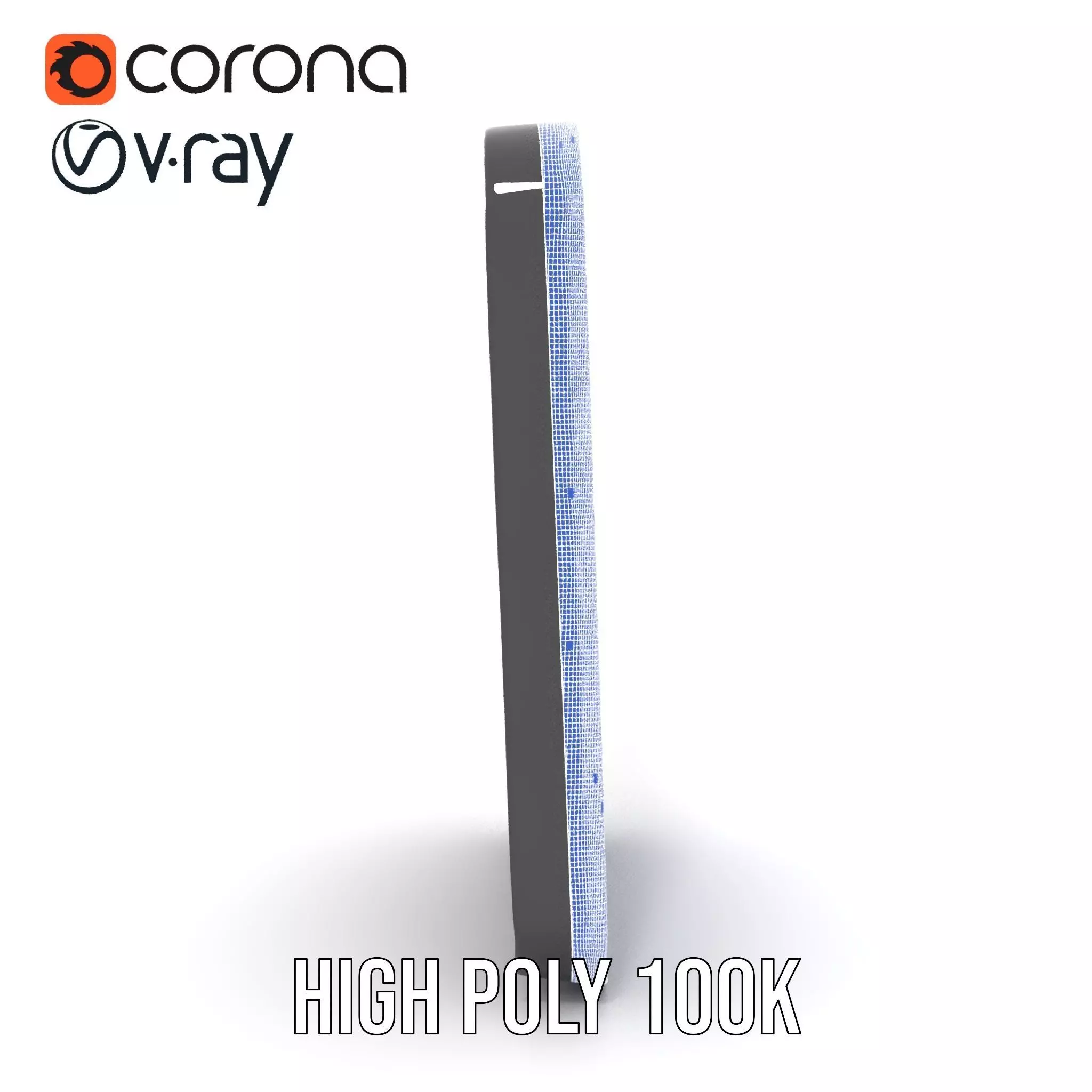 Sleek Wall Mirror model pack Low-poly 3D model_32