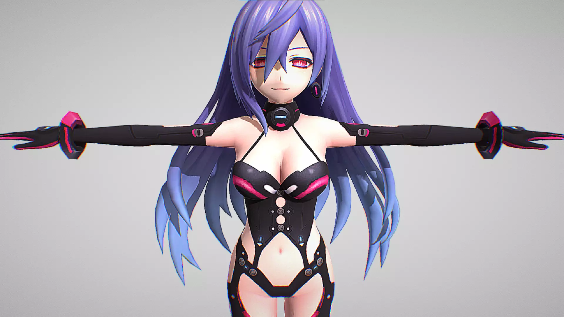 Iris Heart or Plutia - Mecha Suit - Hyperdimension Neptunia Mk2 Low-poly 3D model_0