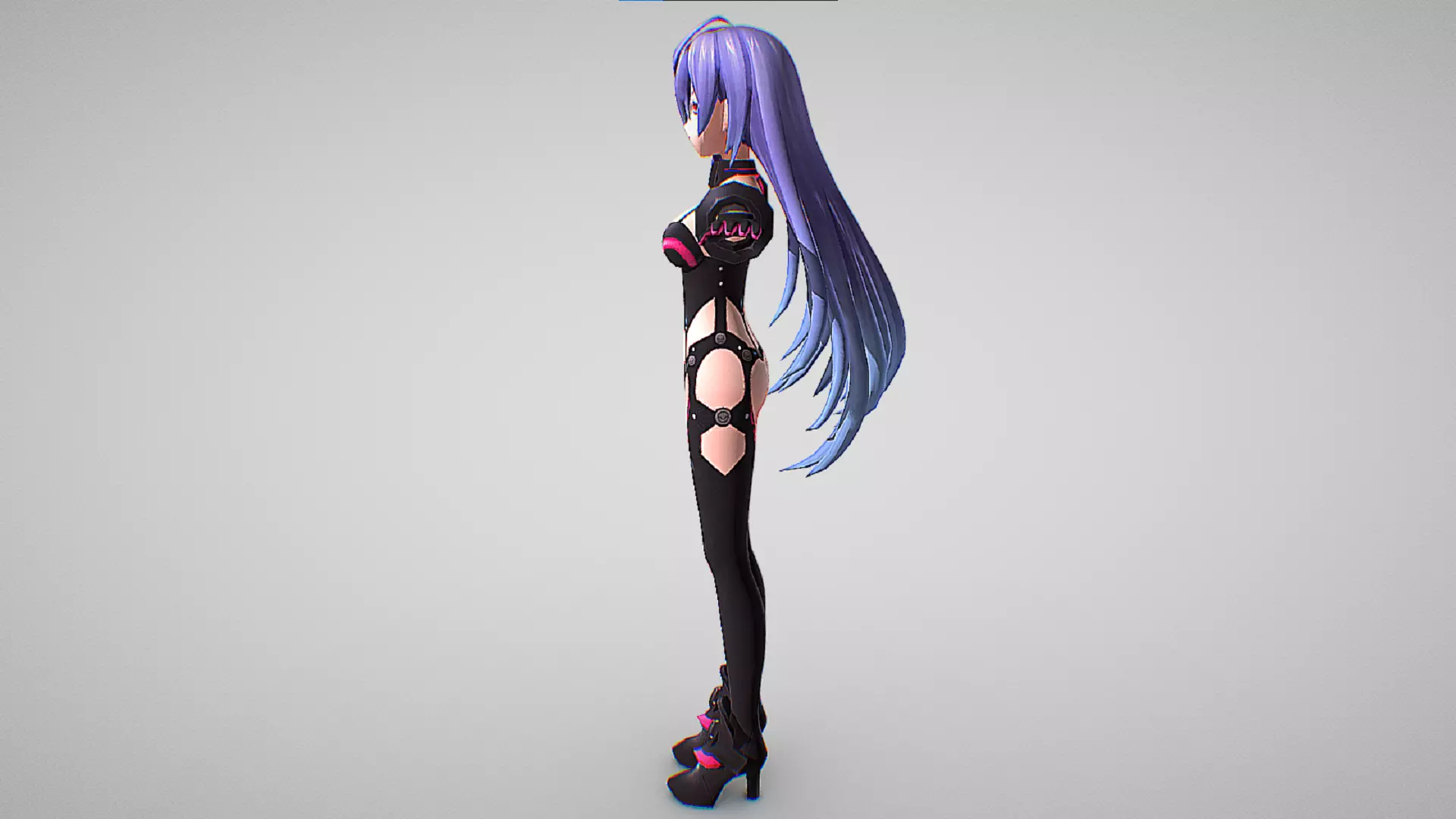 Iris Heart or Plutia - Mecha Suit - Hyperdimension Neptunia Mk2 Low-poly 3D model_5