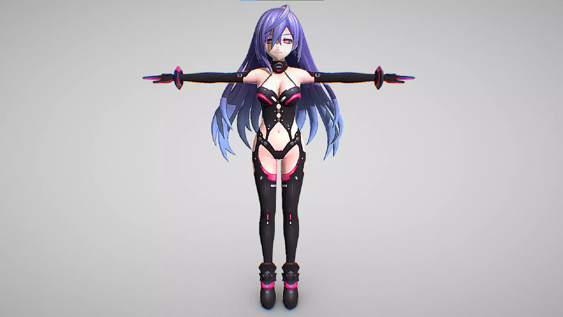 Iris Heart or Plutia - Mecha Suit - Hyperdimension Neptunia Mk2 Low-poly 3D model_1