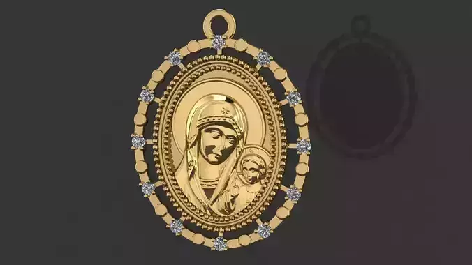  Virgin Mary Pendant