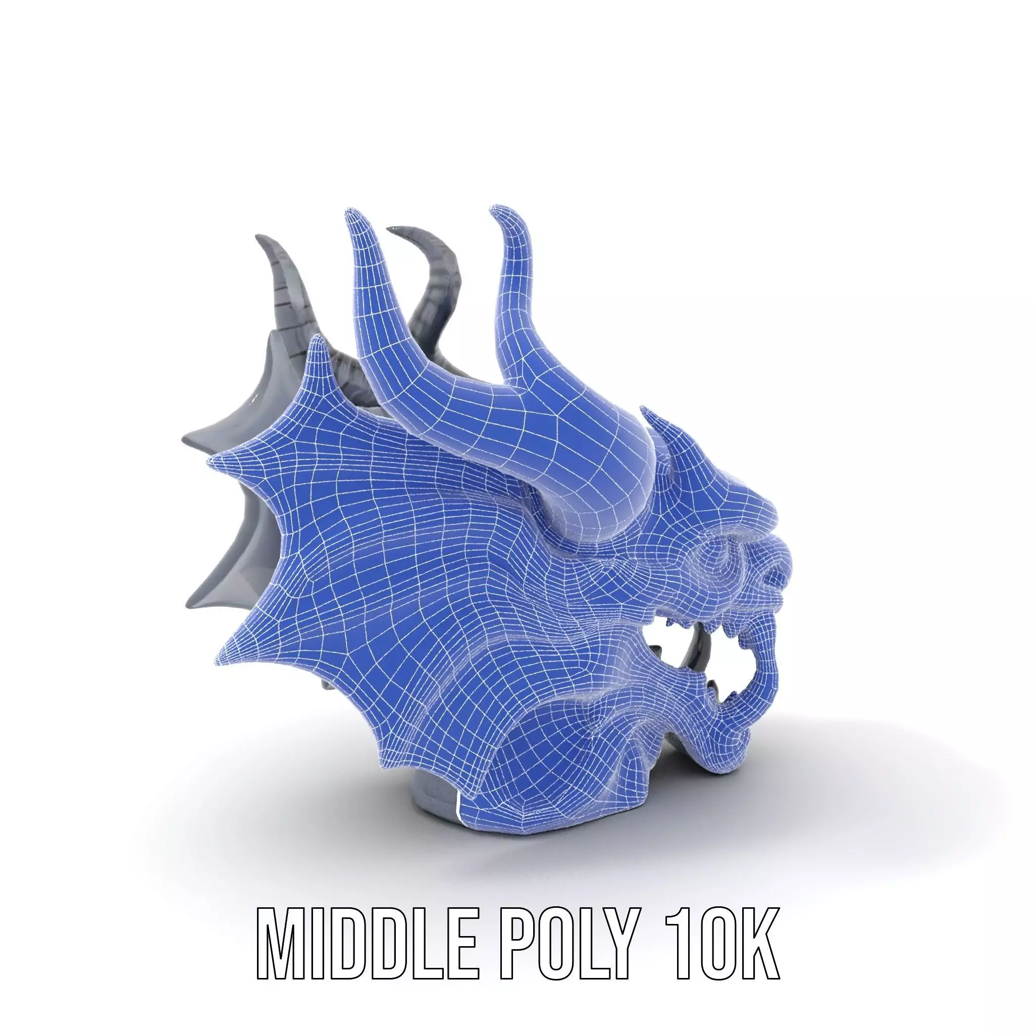 Shadow Dragon Head model pack Low-poly 3D model_19