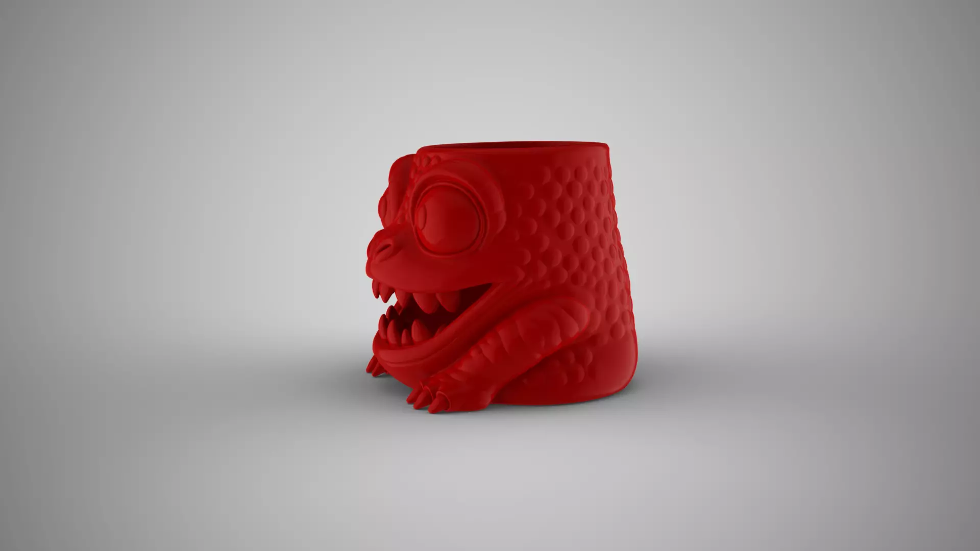 Monster Halloween Pen Holder 1 3D print model_10