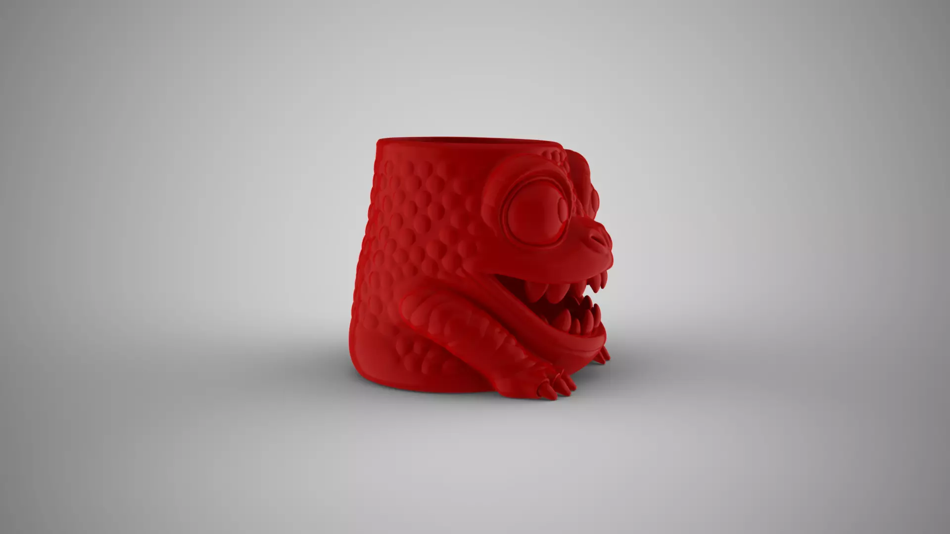 Monster Halloween Pen Holder 1 3D print model_5