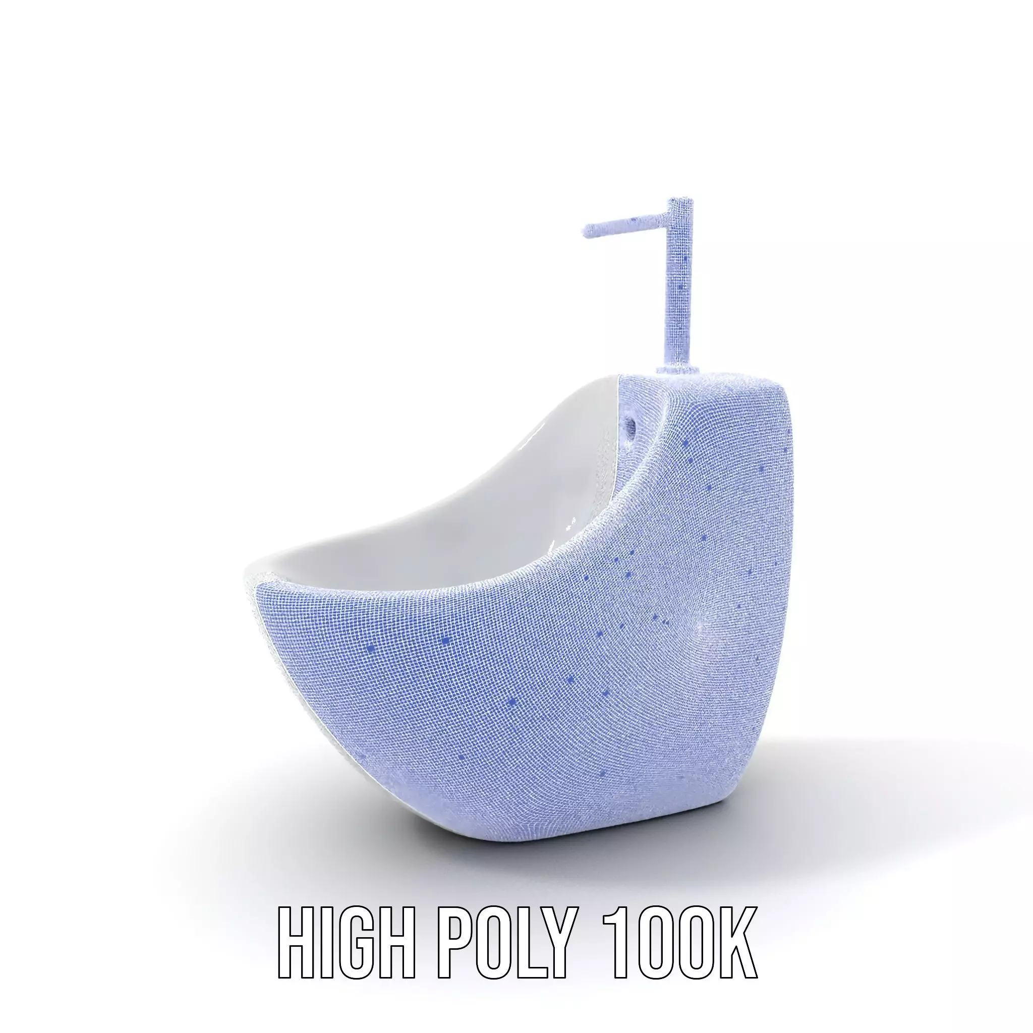 Modern White WallMounted Sink model pack Low-poly 3D model_4