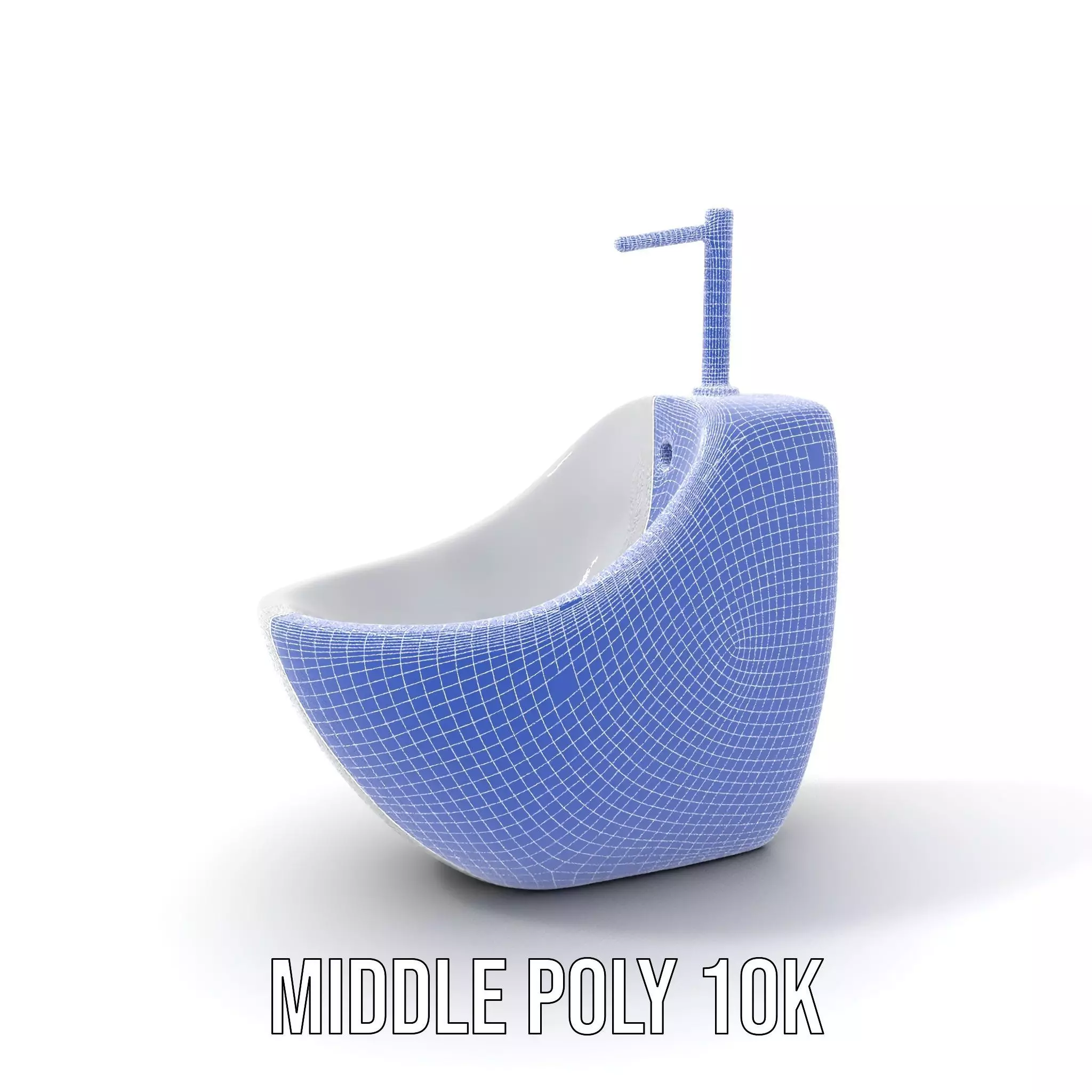 Modern White WallMounted Sink model pack Low-poly 3D model_21