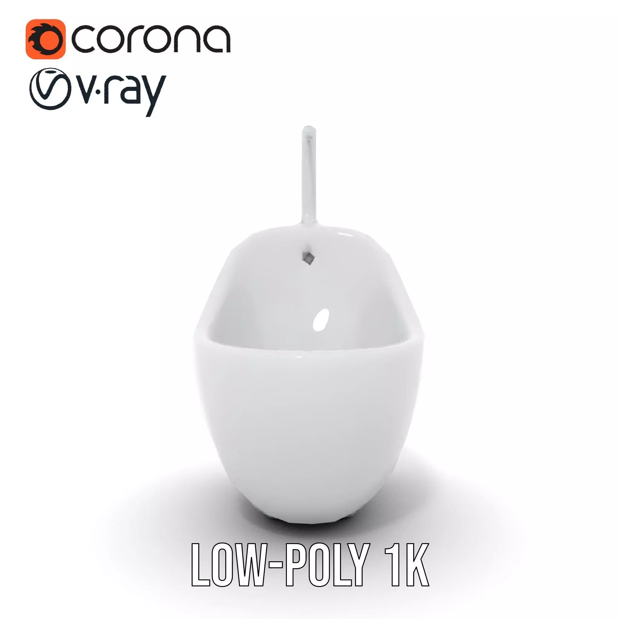 Modern White WallMounted Sink model pack Low-poly 3D model_28