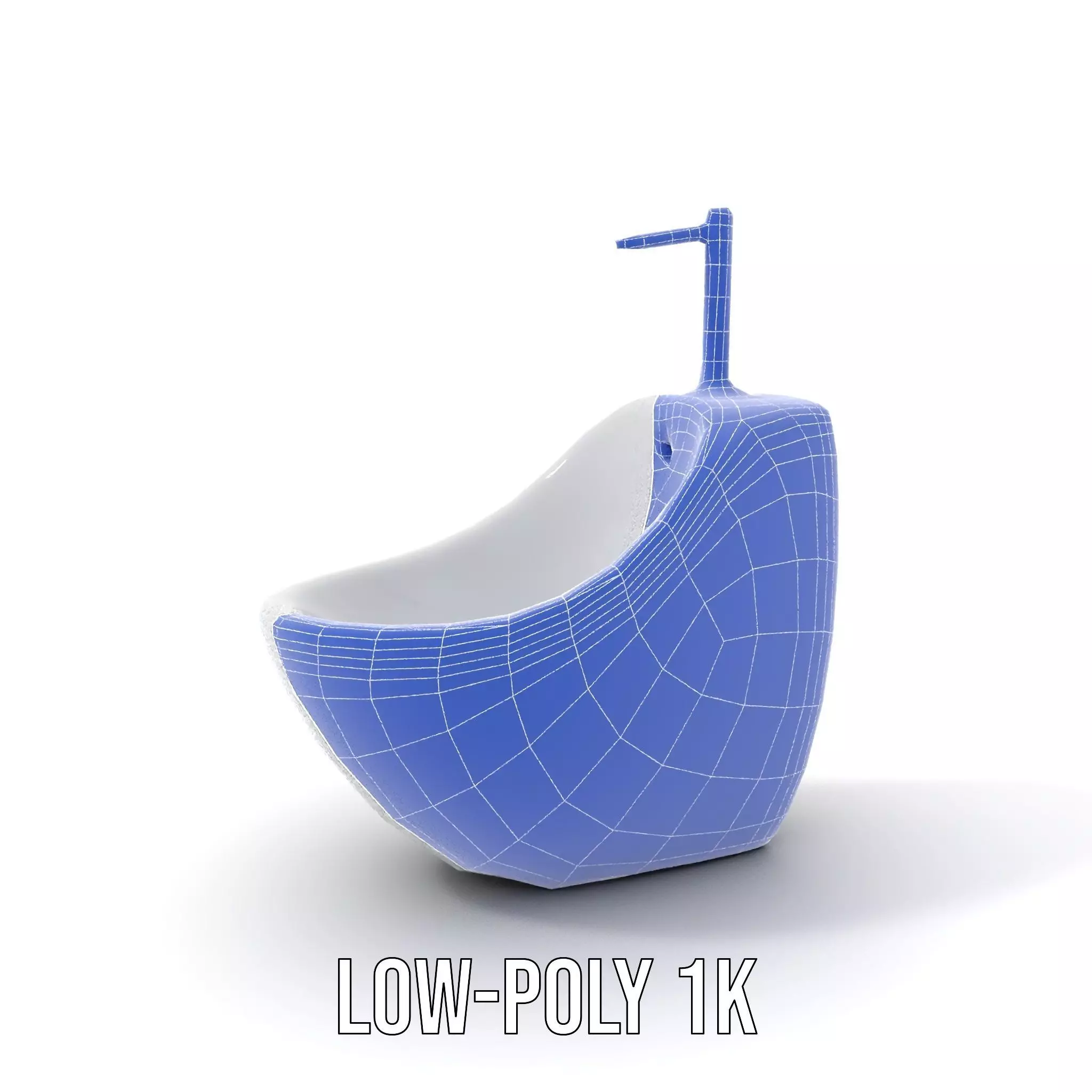 Modern White WallMounted Sink model pack Low-poly 3D model_7