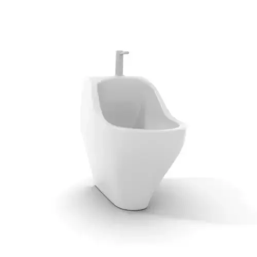 Sleek White Urinal model pack Low-poly 3D model