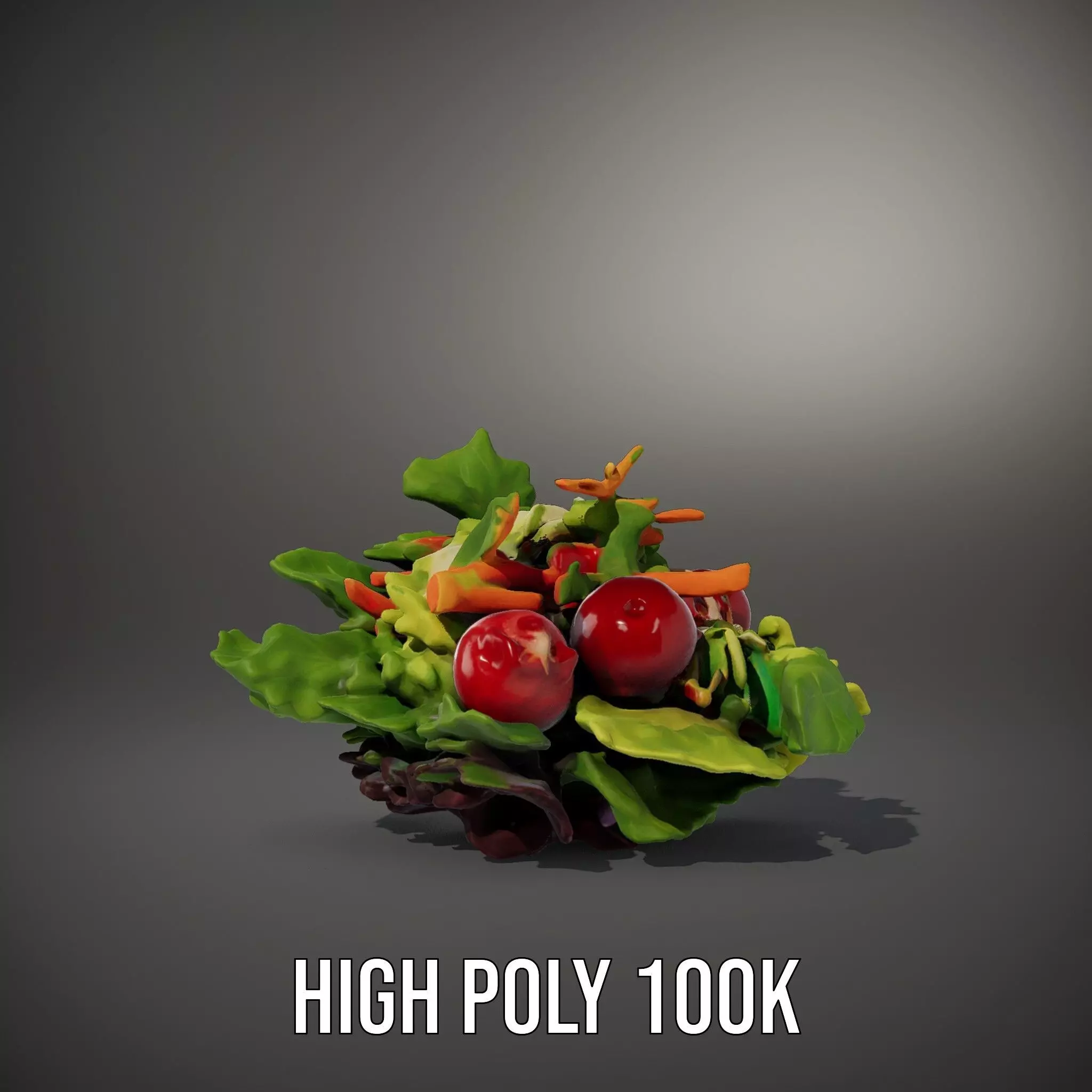 Fresh Garden Salad model pack Low-poly 3D model_10