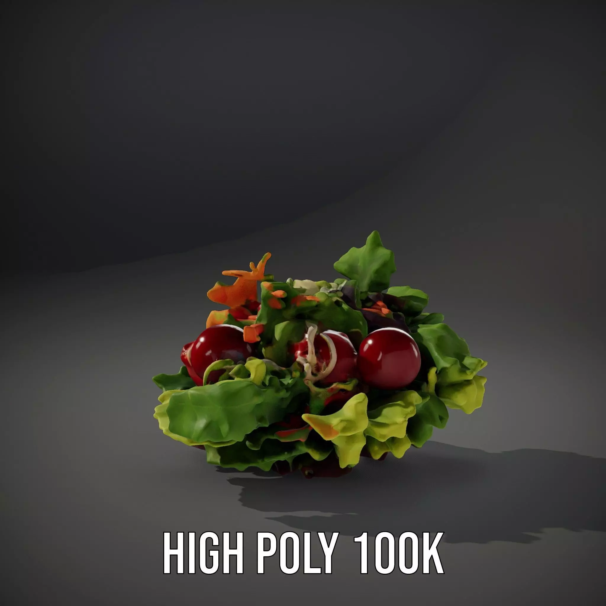 Fresh Garden Salad model pack Low-poly 3D model_8