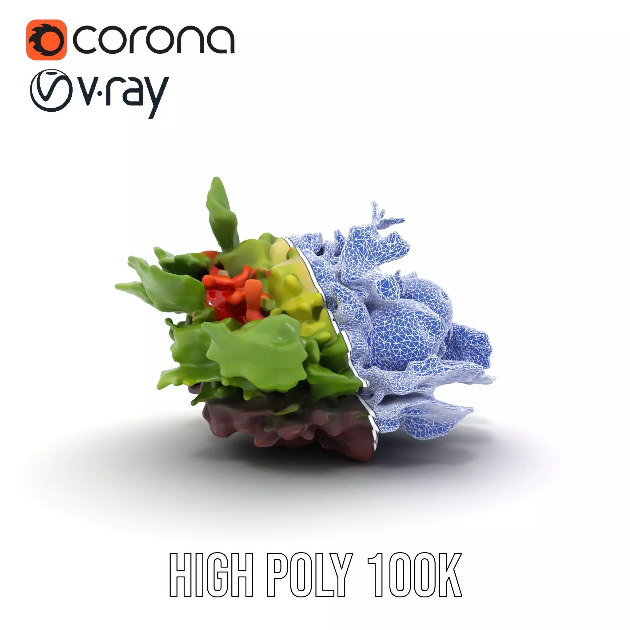 Fresh Garden Salad model pack Low-poly 3D model_30